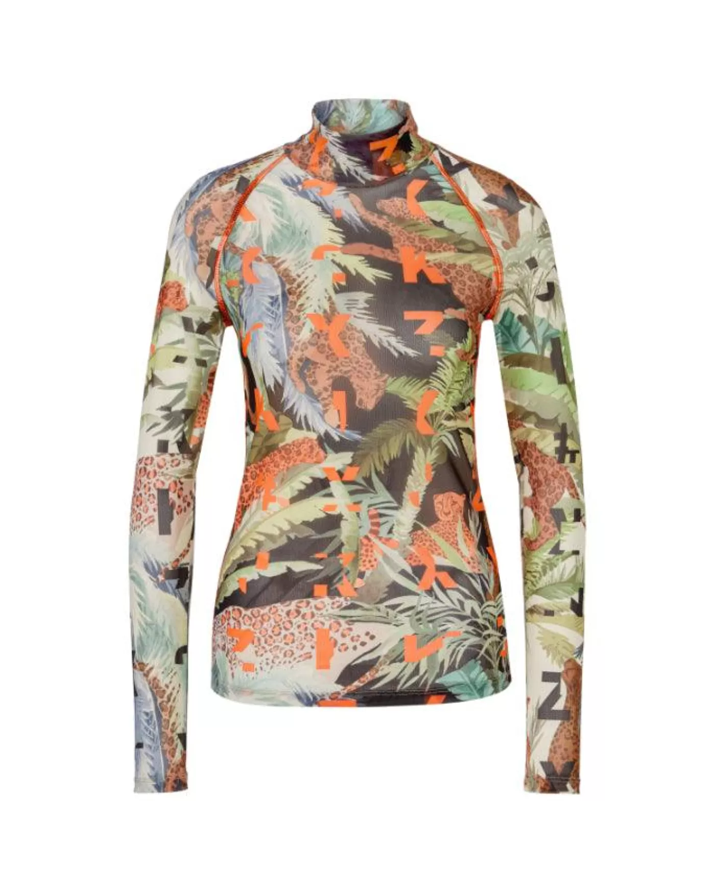Marc Cain Mesh Print Top Black Cheap