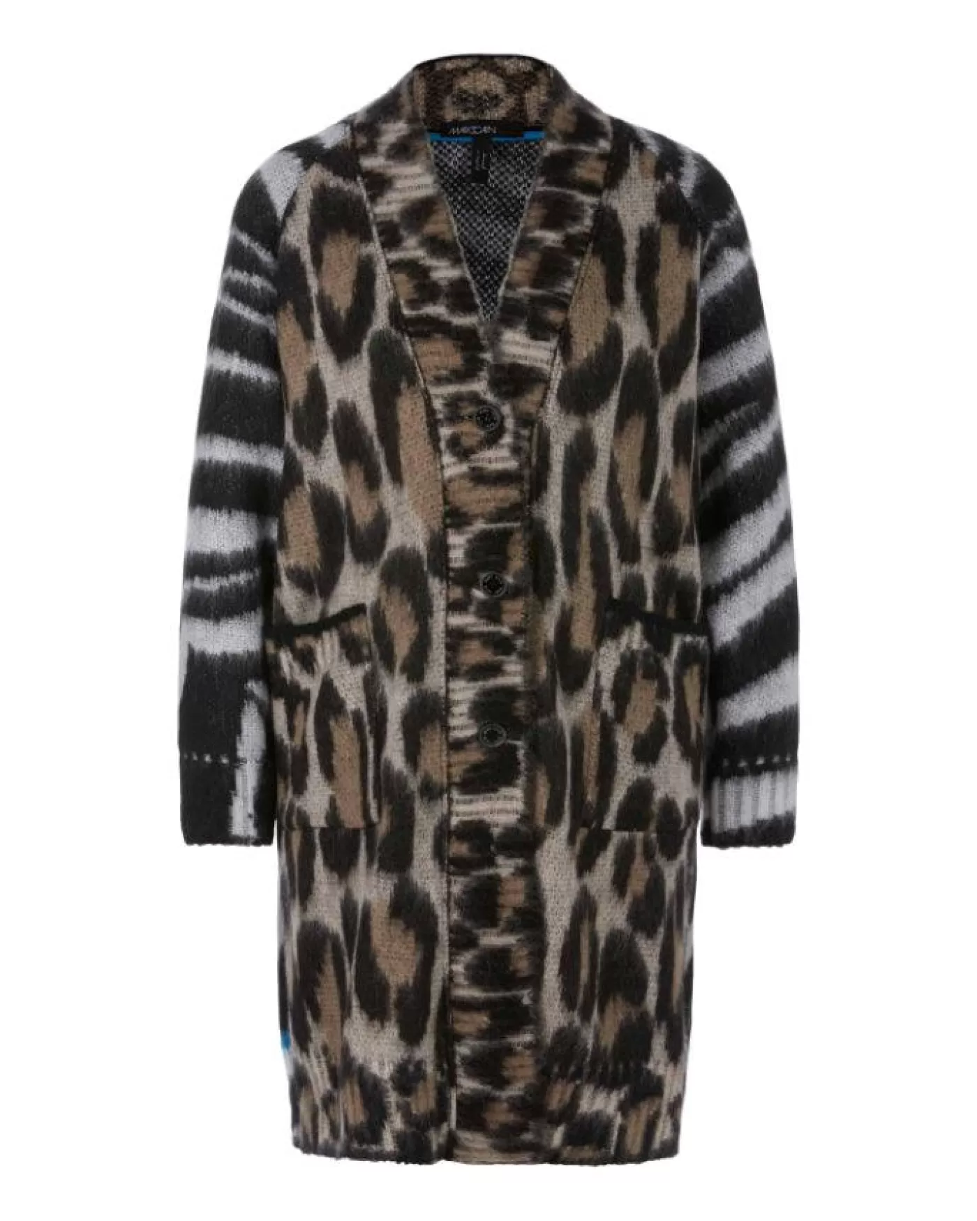 Marc Cain Mixed Animal Print Coatigan SOFTCOFFEE Best Sale