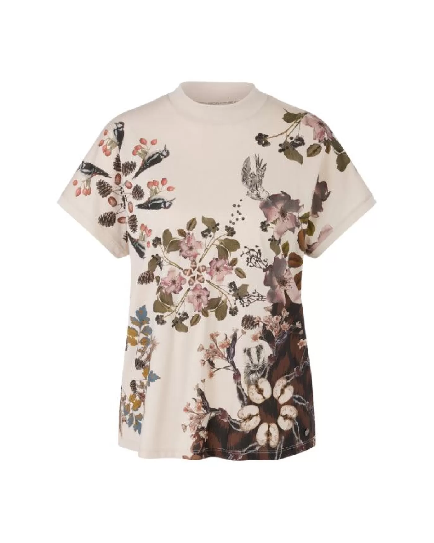 Marc Cain Out Of The Woods Print Tee SMOKE Sale