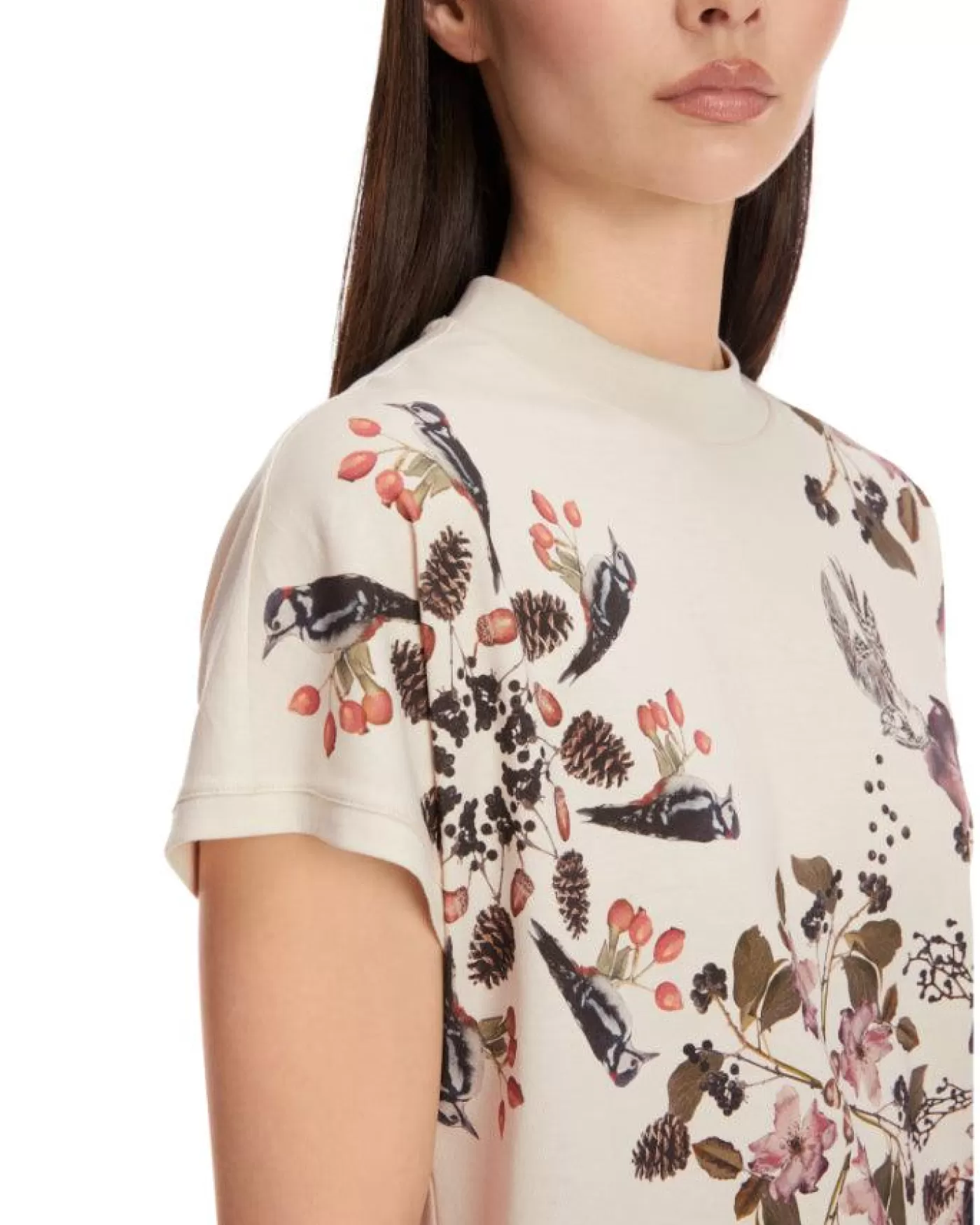 Marc Cain Out Of The Woods Print Tee SMOKE Sale