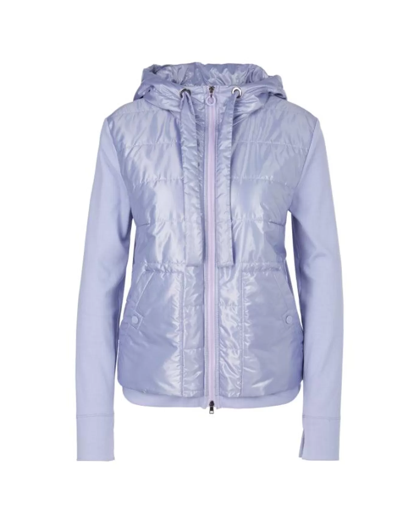 Marc Cain Quilted Front Zip Hoodie SOFTVIOLET Fashion
