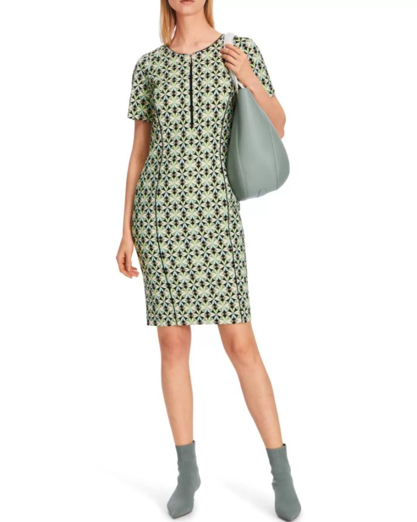 Marc Cain Scuba Print Dress SOFTMALACHITE Shop