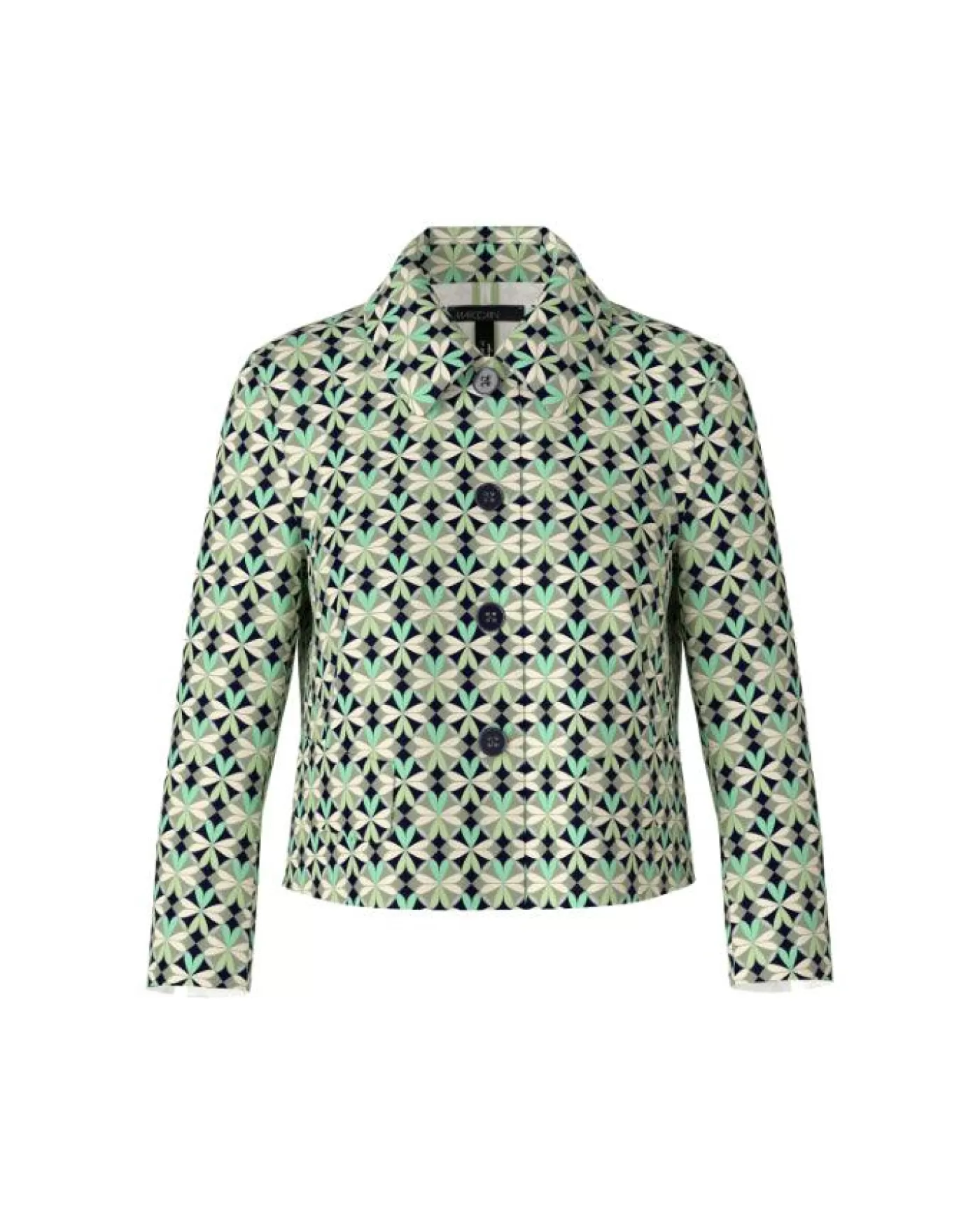Marc Cain Scuba Print Short Jacket SOFTMALACHITE Best