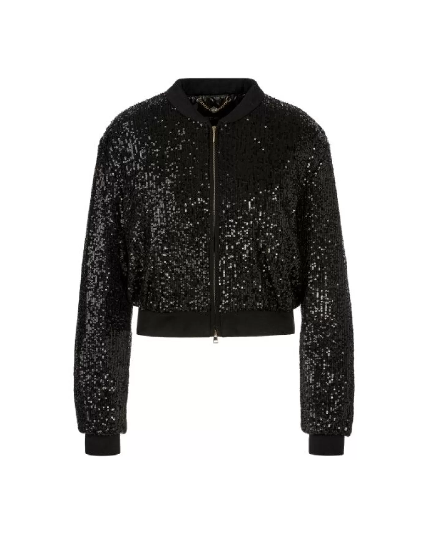 Marc Cain Sequin Blouson Jacket Black Cheap
