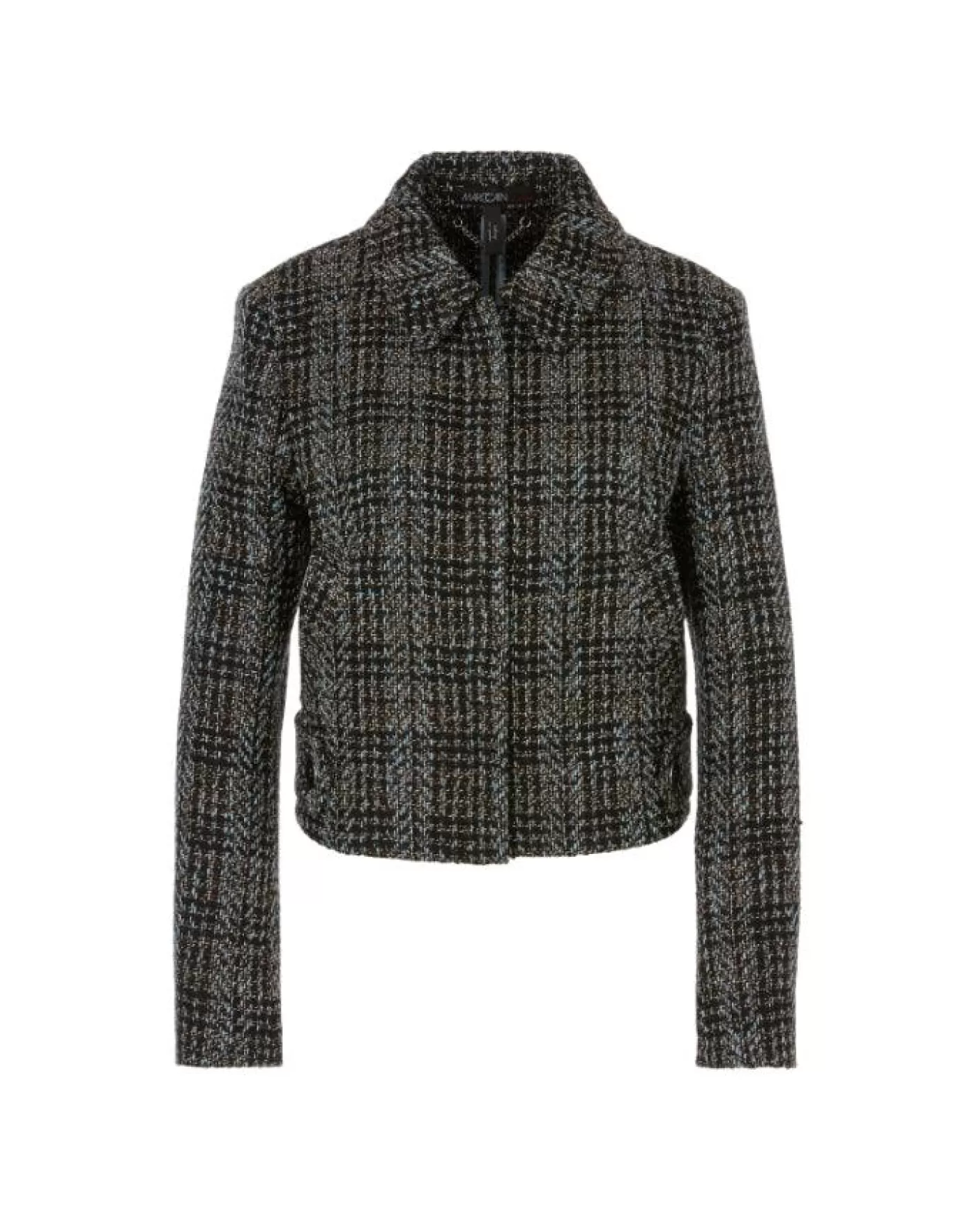 Marc Cain Shadow Check Short Jacket SQUILL Flash Sale