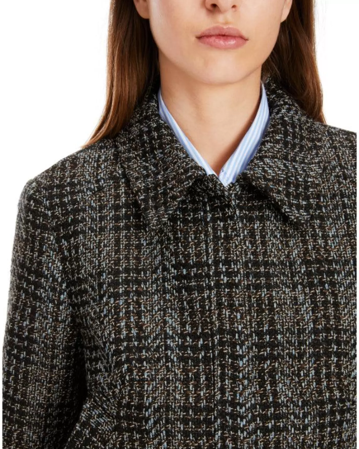 Marc Cain Shadow Check Short Jacket SQUILL Flash Sale