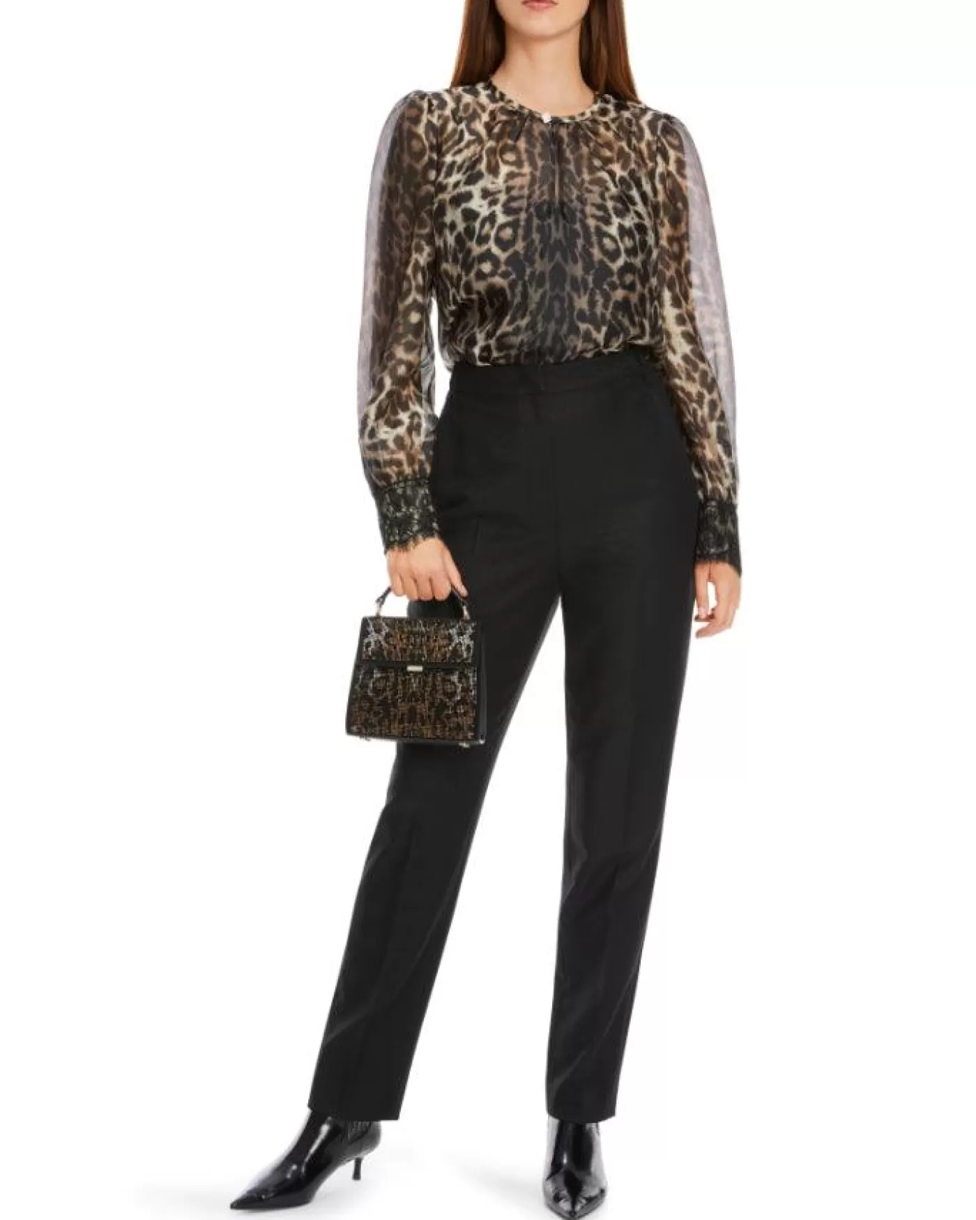 Marc Cain Sheer Print Blouse With Liner SHINYSAND Shop