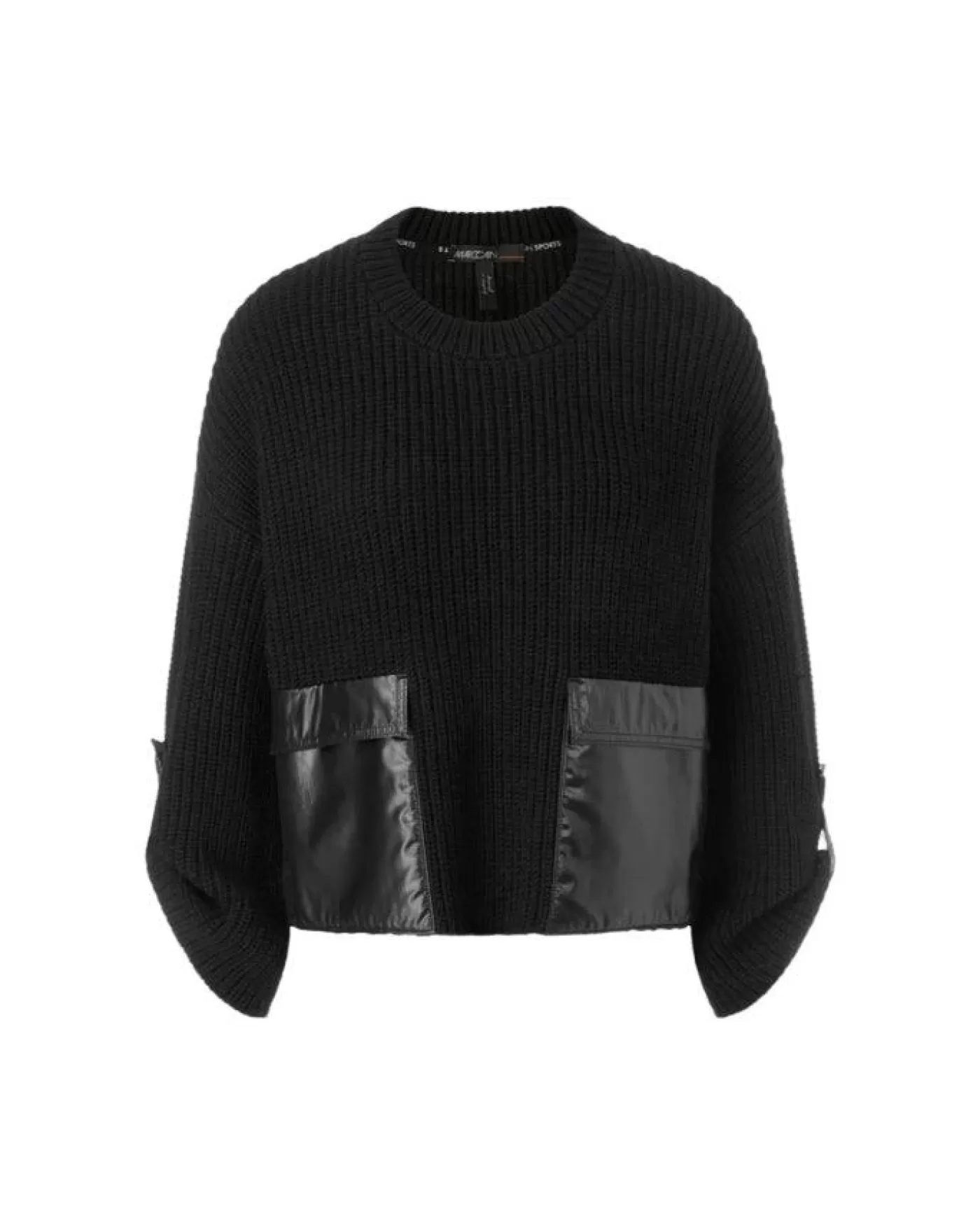 Marc Cain Shiny Patch Pocket Sweater Black Discount