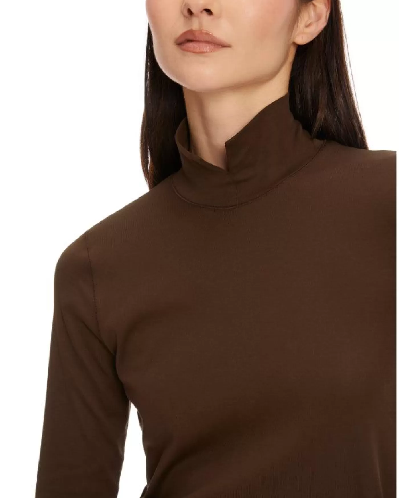 Marc Cain Slit T-Neck Pullover DEEPWOOD Cheap