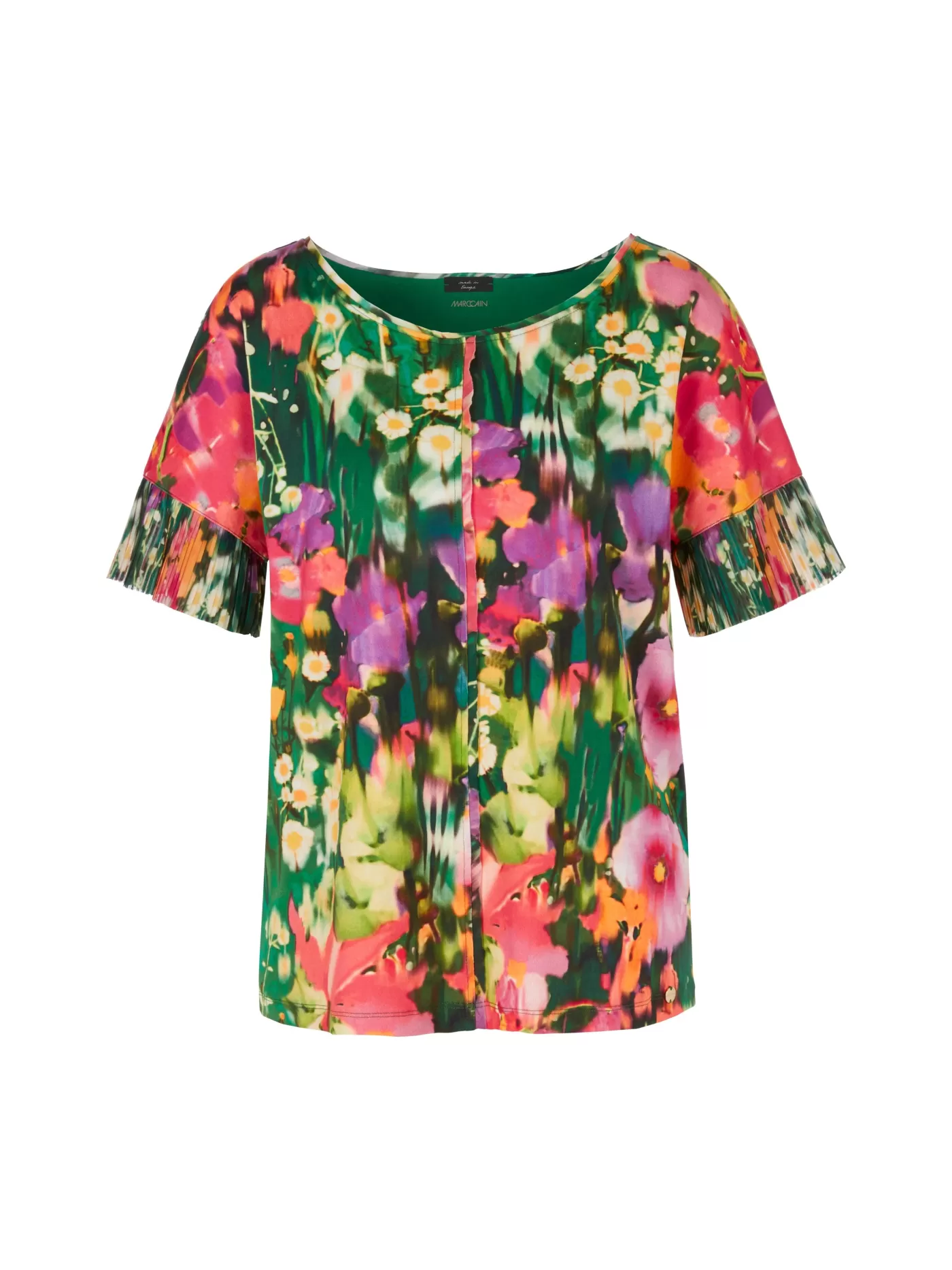 Marc Cain Vibrant Floral Print Tee DEEPMOSS Hot