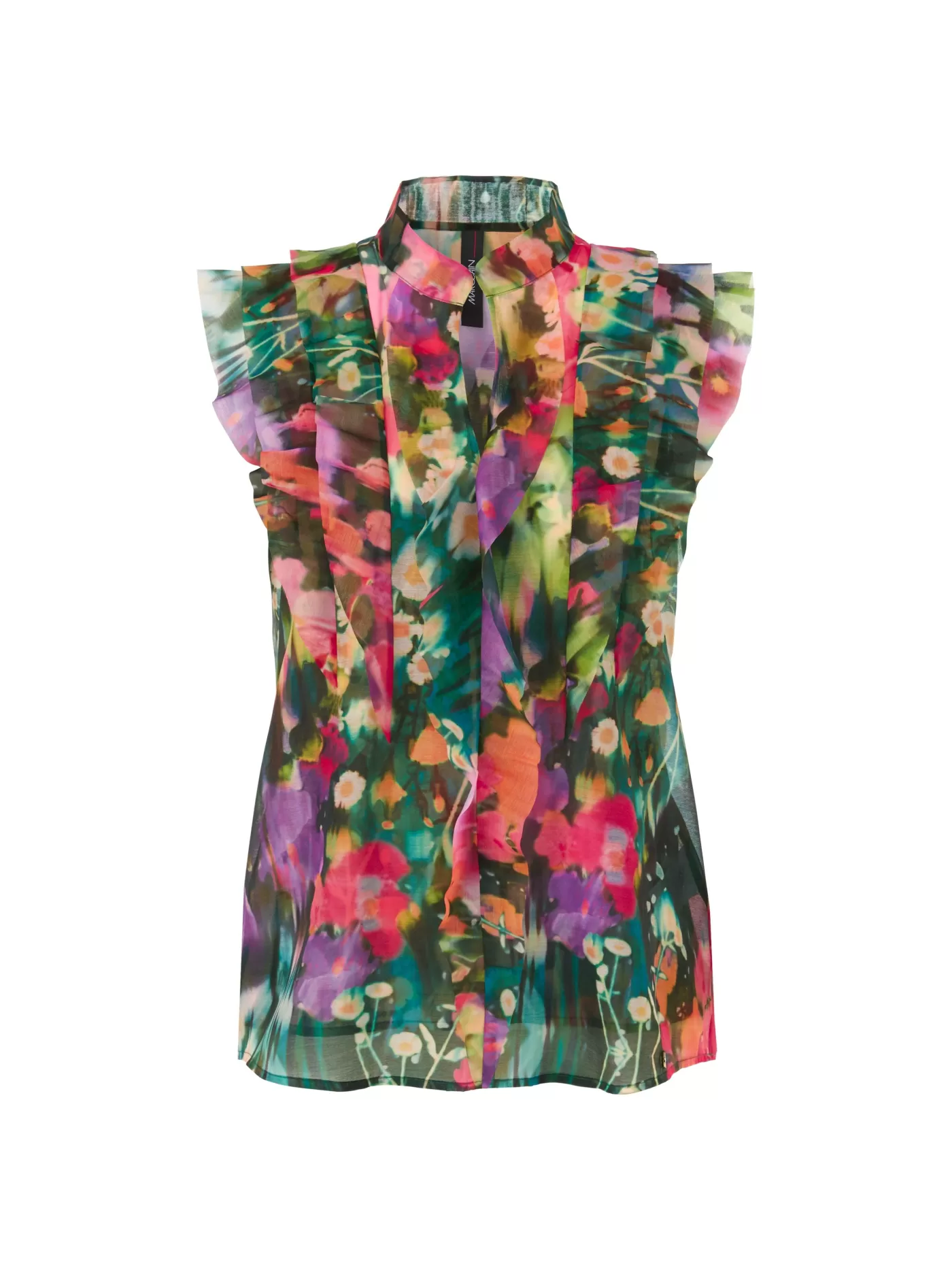 Marc Cain Vibrant Floral Sleeveless Blouse DEEPMOSS Best Sale