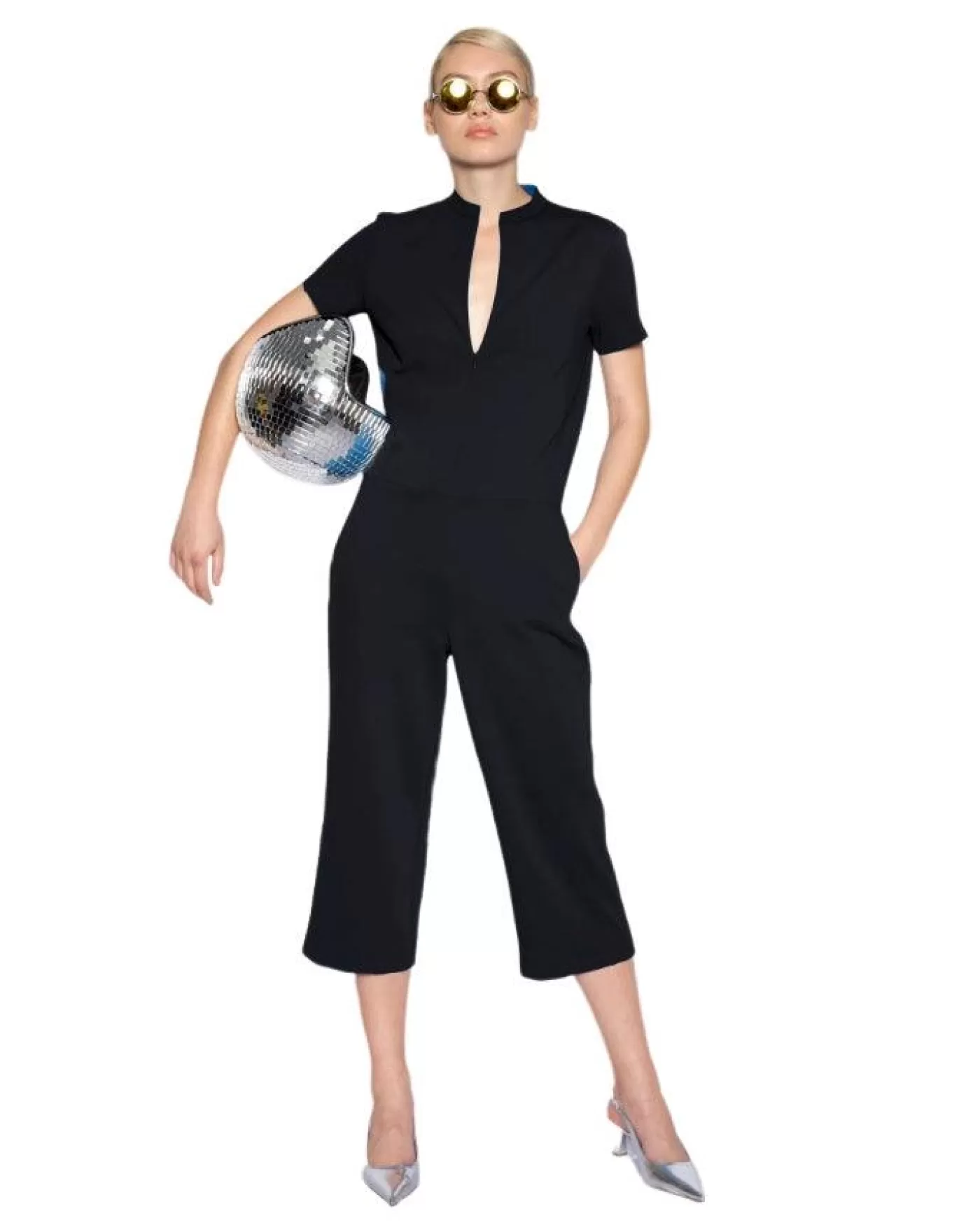 Marie Saint Pierre Dominique Jumpsuit Black Flash Sale