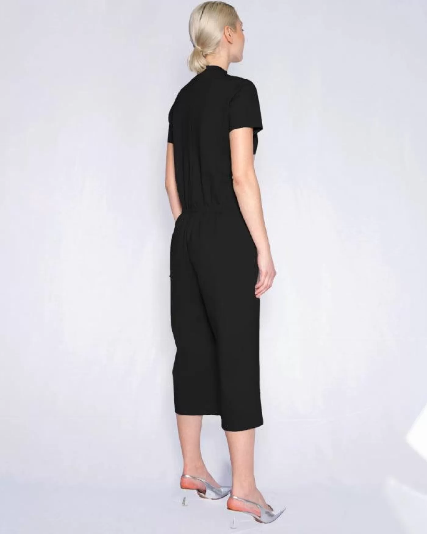 Marie Saint Pierre Dominique Jumpsuit Black Flash Sale