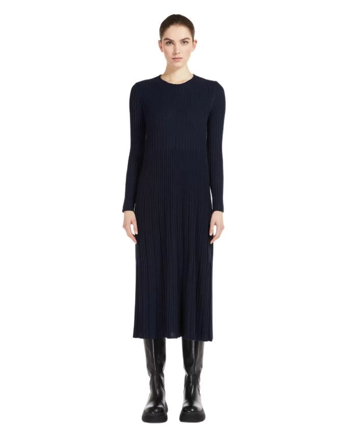 Max Mara Weekend Max Mara Eletta Knit Dress Navy Best Sale