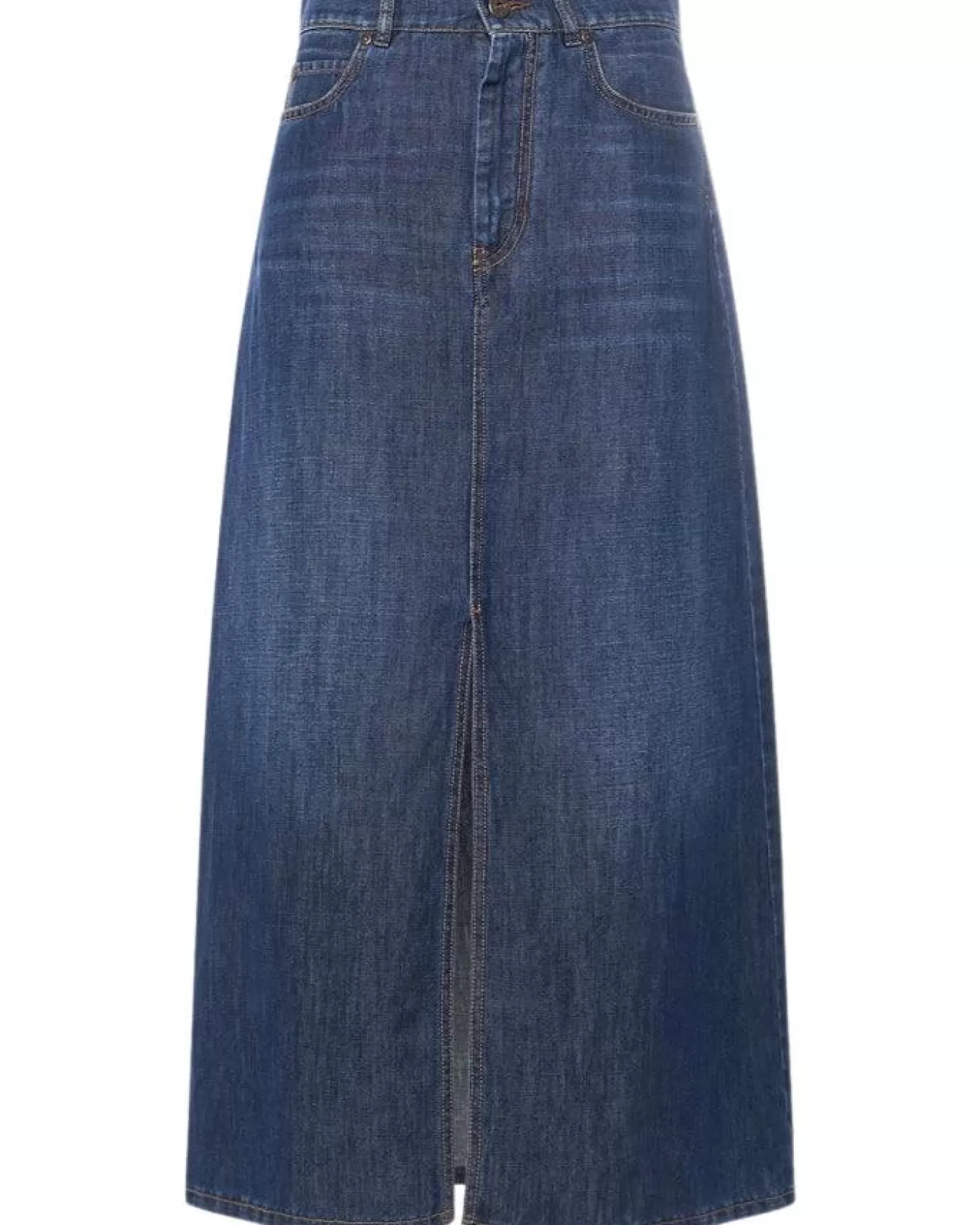 Max Mara Weekend Max Mara Gelada Denim Maxi Skirt NAVYUSEDDARK Clearance