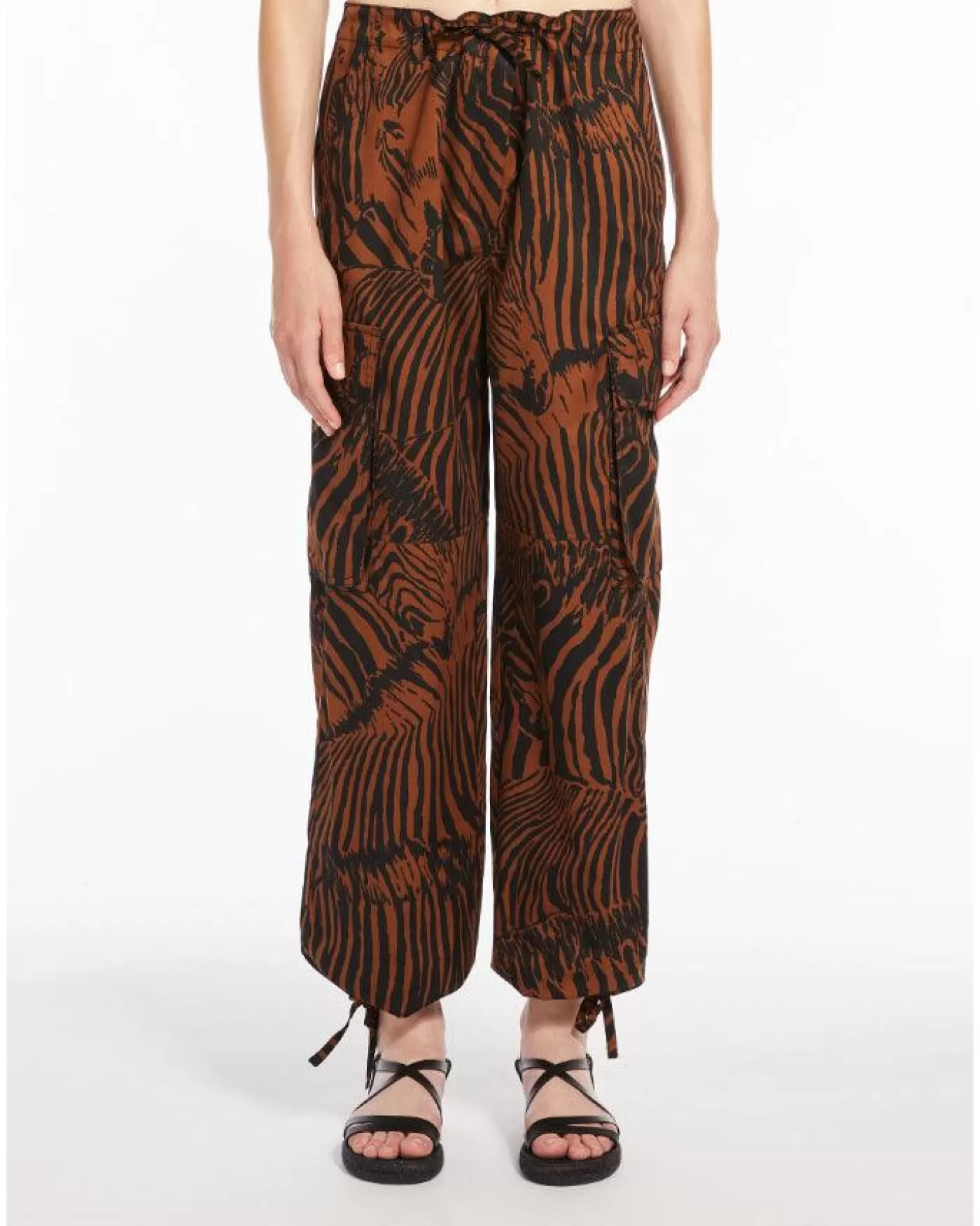 Max Mara Weekend Max Mara Periodi Trousers BROWNZEBRA Hot