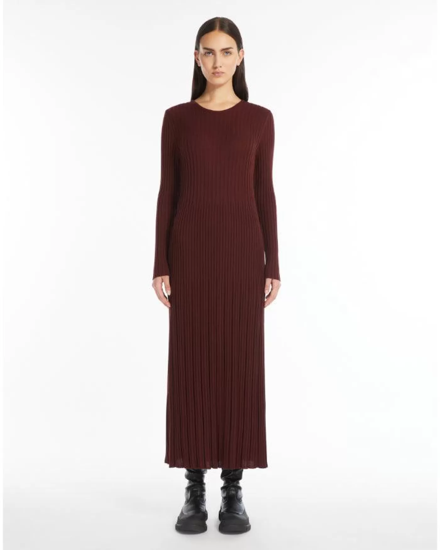 Max Mara Weekend Eletta Knit Dress BORDEAUX New