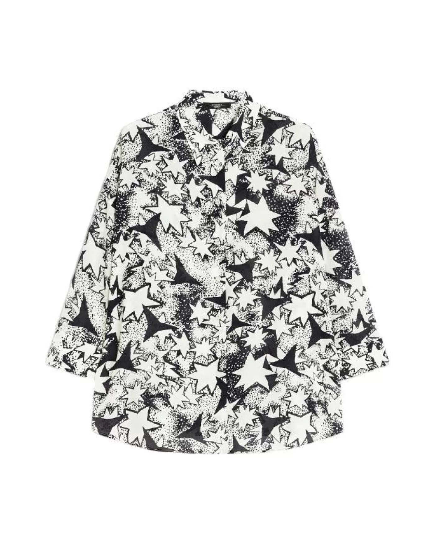 Max Mara Weekend Peana Flared Print Blouse STELLANAVY Outlet