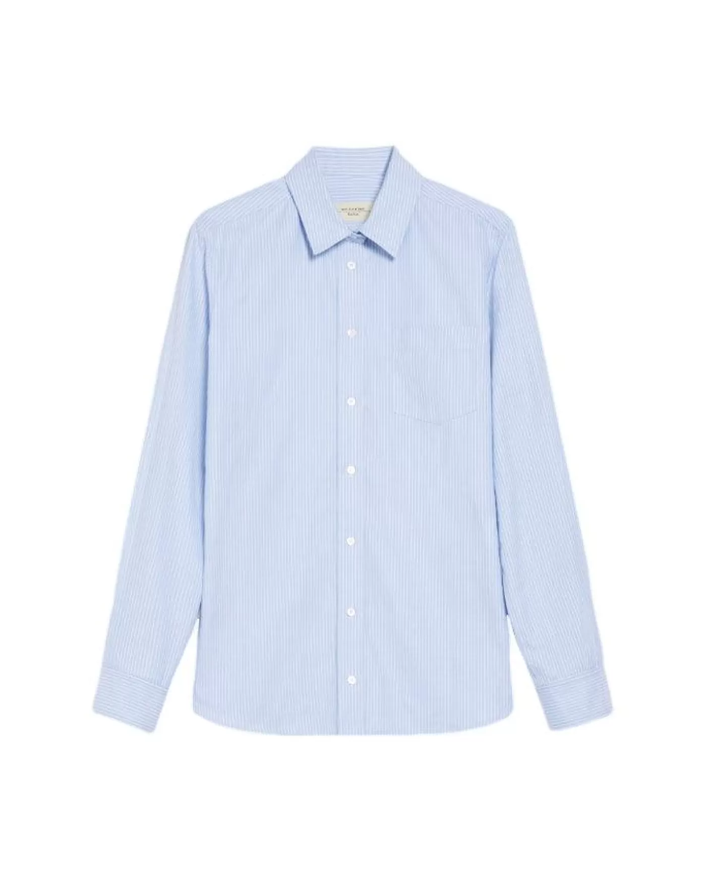 Max Mara Weekend Piadena Stripe Cotton Shirt LightBlue Shop