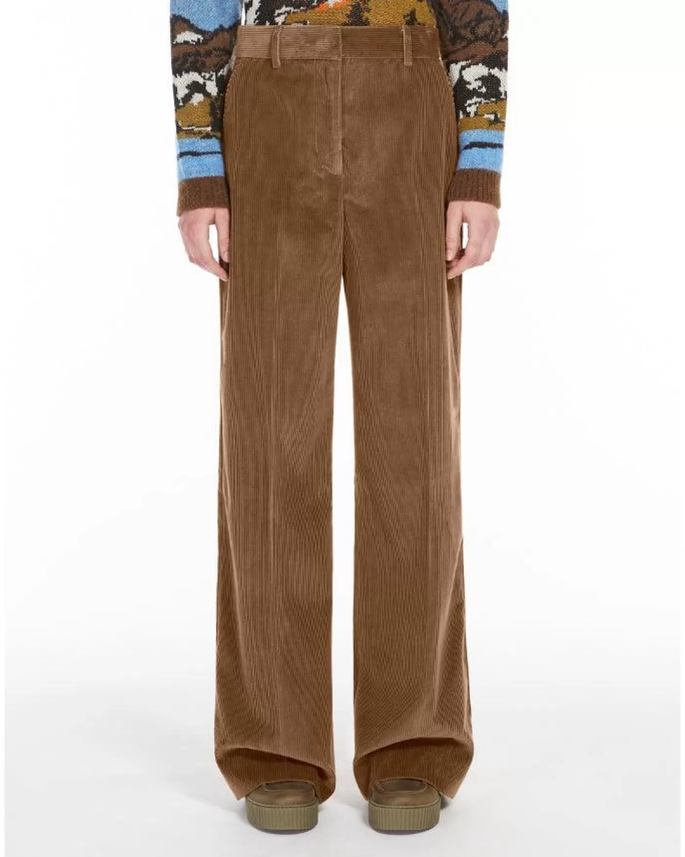 Max Mara Weekend Tania Corduroy Pants HAZELNUT Clearance