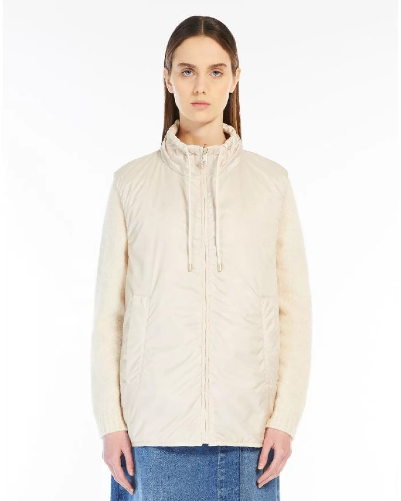Max Mara Weekend Yoro Reversible Vest Ecru New