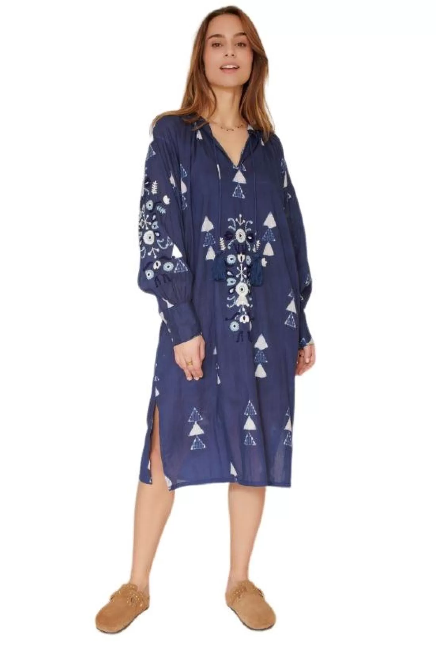 MKT Studio Riventosa Santorini Dress Indigo Shop