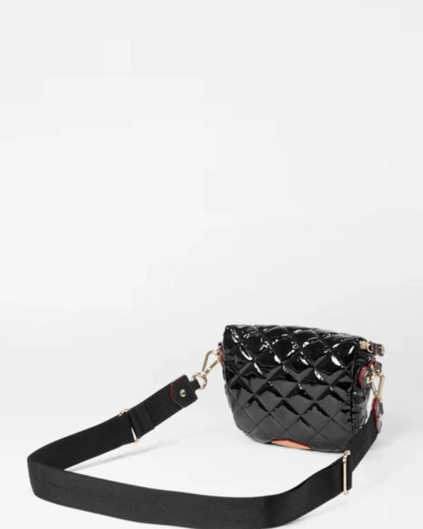 MZ Wallace Black Lacquer Micro Crosby Sling Bag BLACKLACQUER Fashion