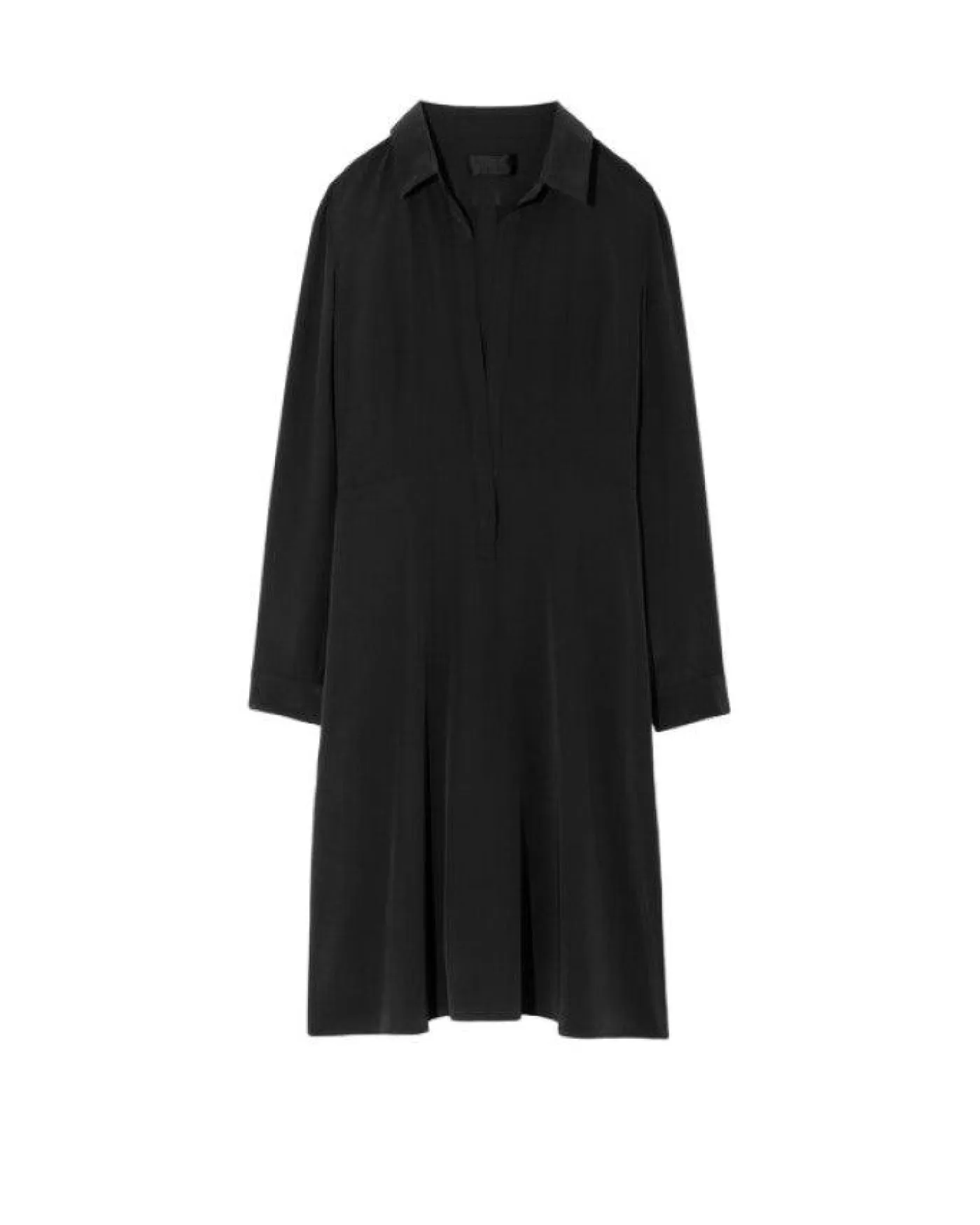 Nili Lotan Eve Shirt Dress Black Flash Sale