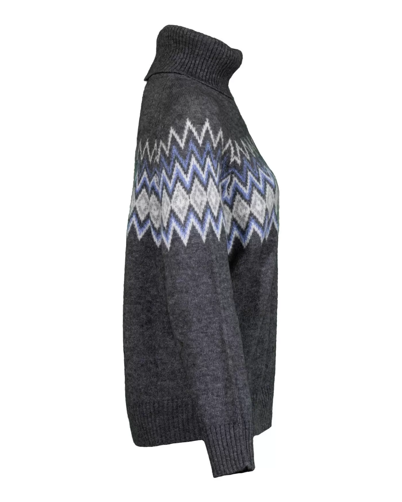 Purotatto Nordic Turtleneck CHARCOAL/BLUE Discount