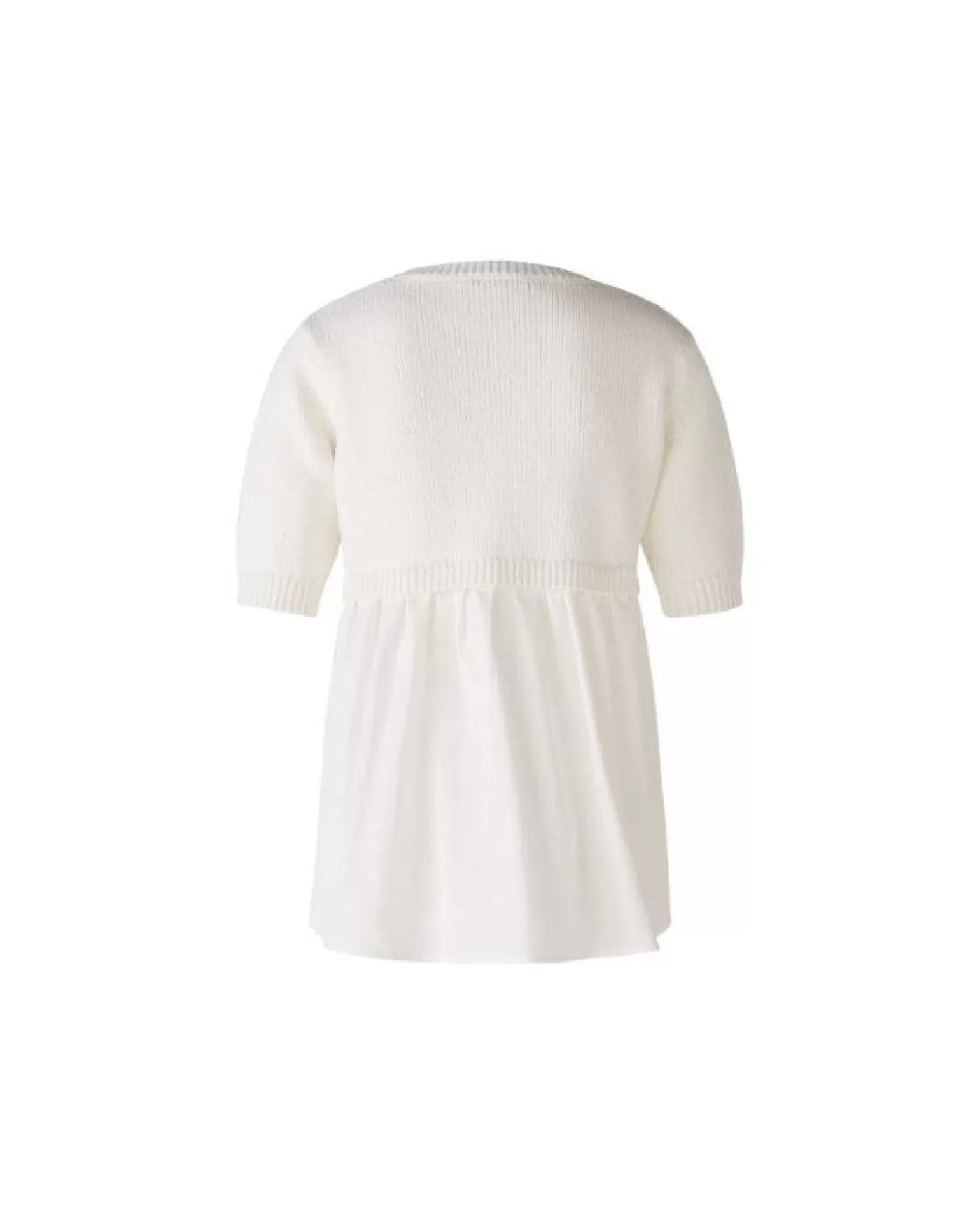 OUI Pleated Back Knit Pullover CLOUDDANCER Outlet