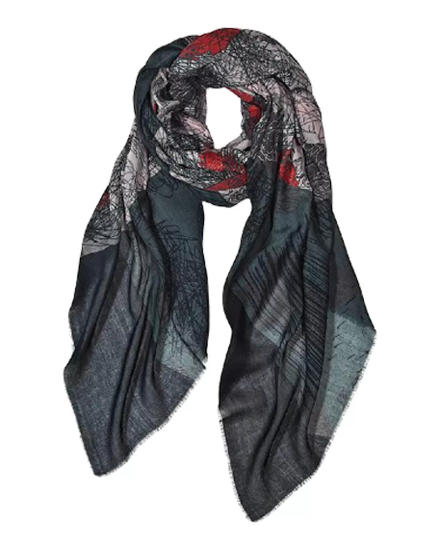 Tilo Poppies Scarf Multi Discount