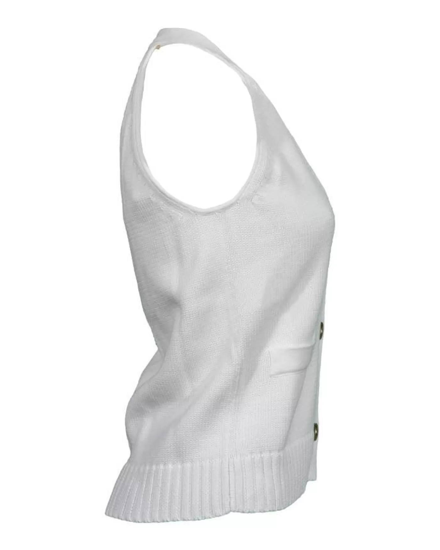 Purotatto Halter Vest Top WHITE Best Sale