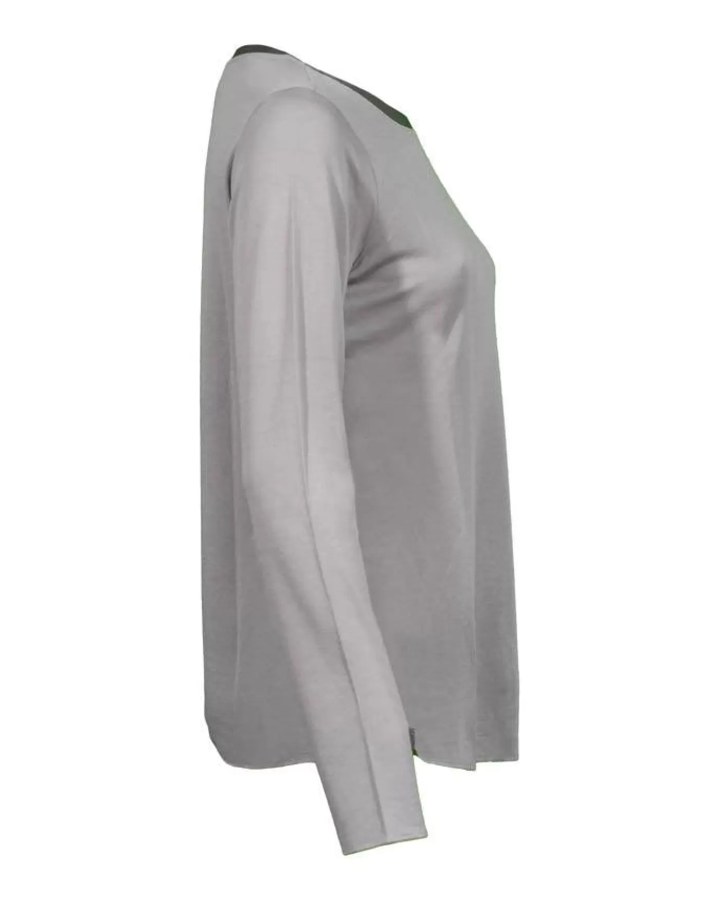 Purotatto Satin Neck Trim Top TAUPE-SILK-CHAIN Flash Sale