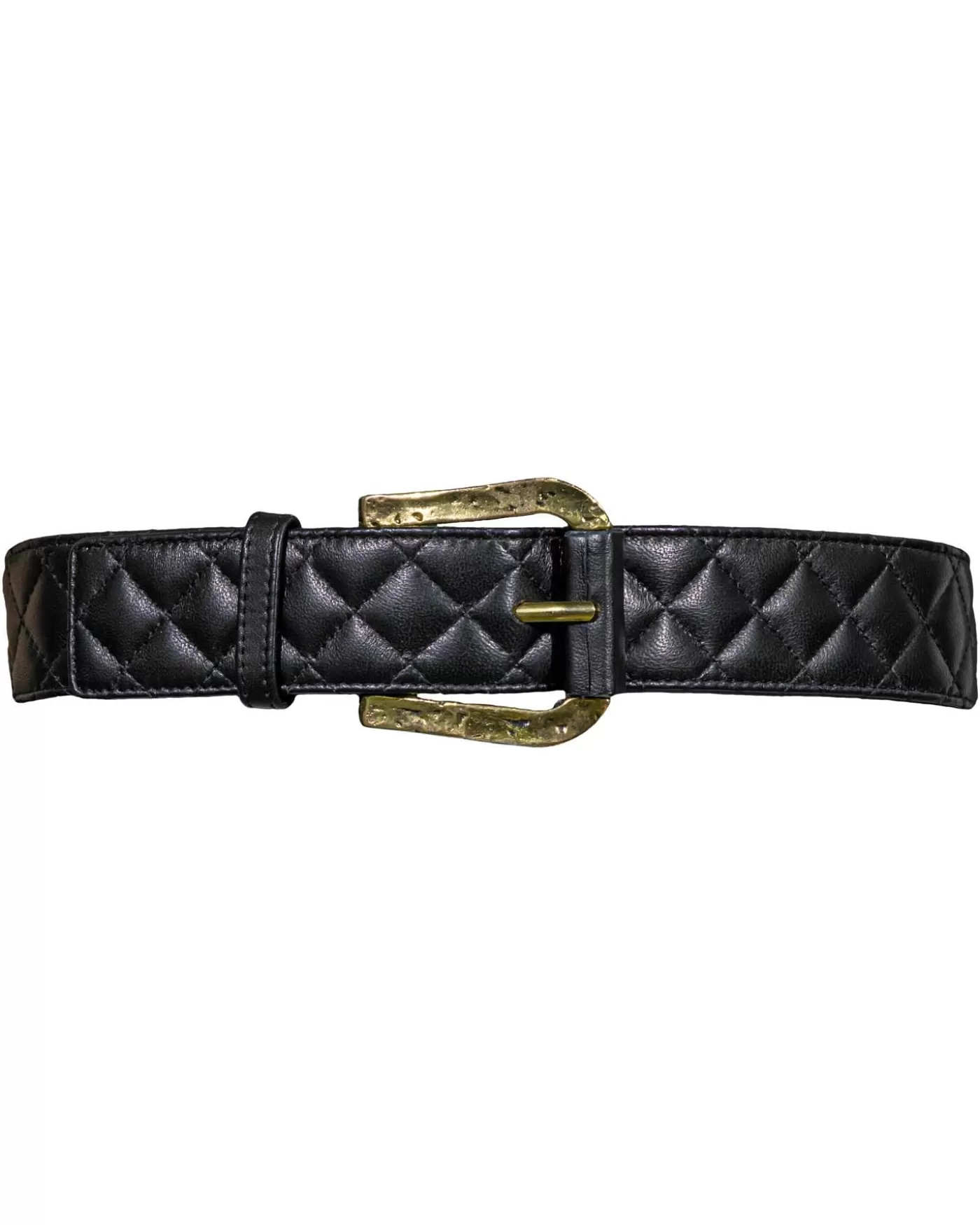 Suzi Roher Quilted Nappa Belt BLACKNAPPA/ANTIQUEGOLD Shop