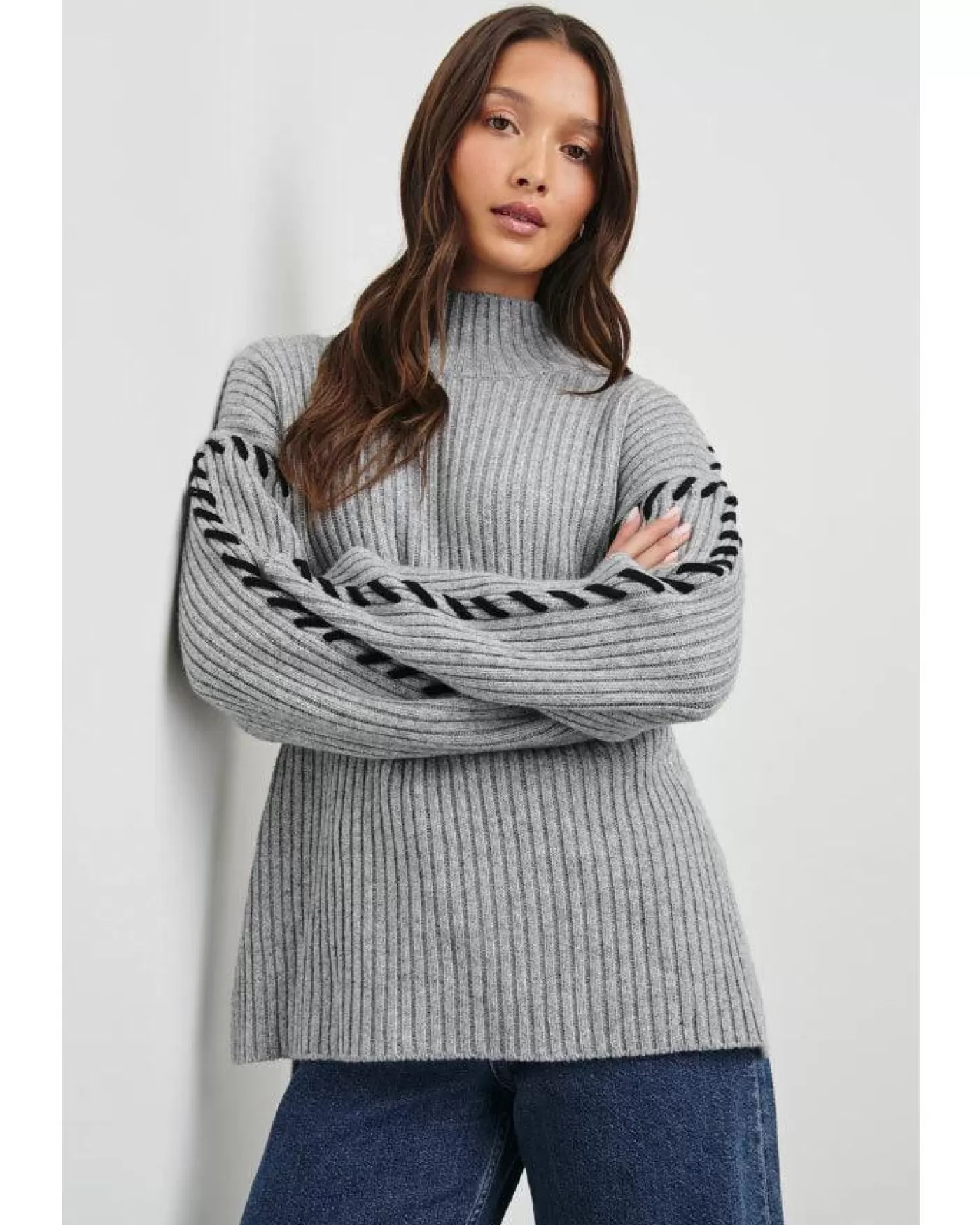 Rails Liam Pullover HeatherGrey Cheap