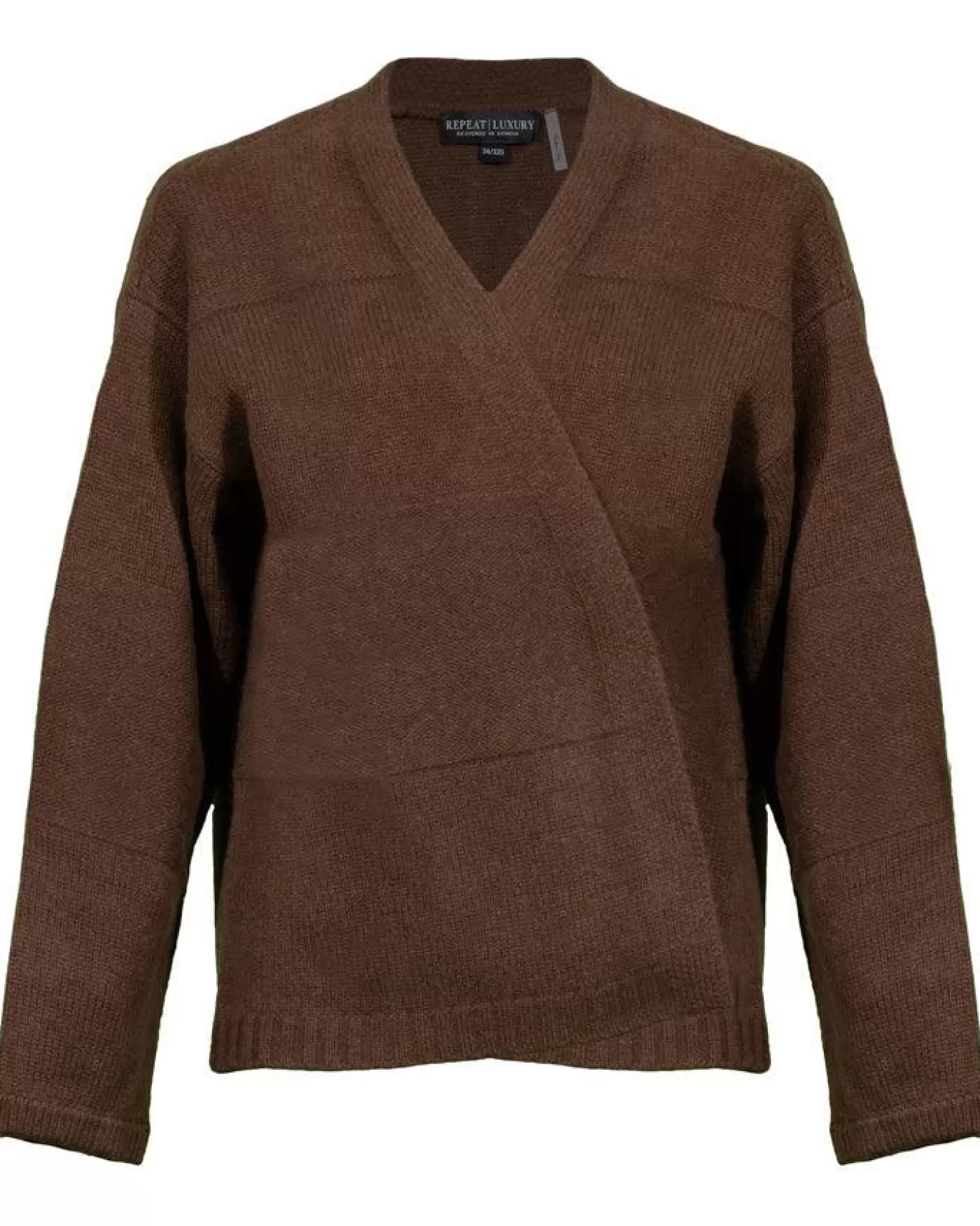 Repeat Open Cashmere Cardigan BROWN Store