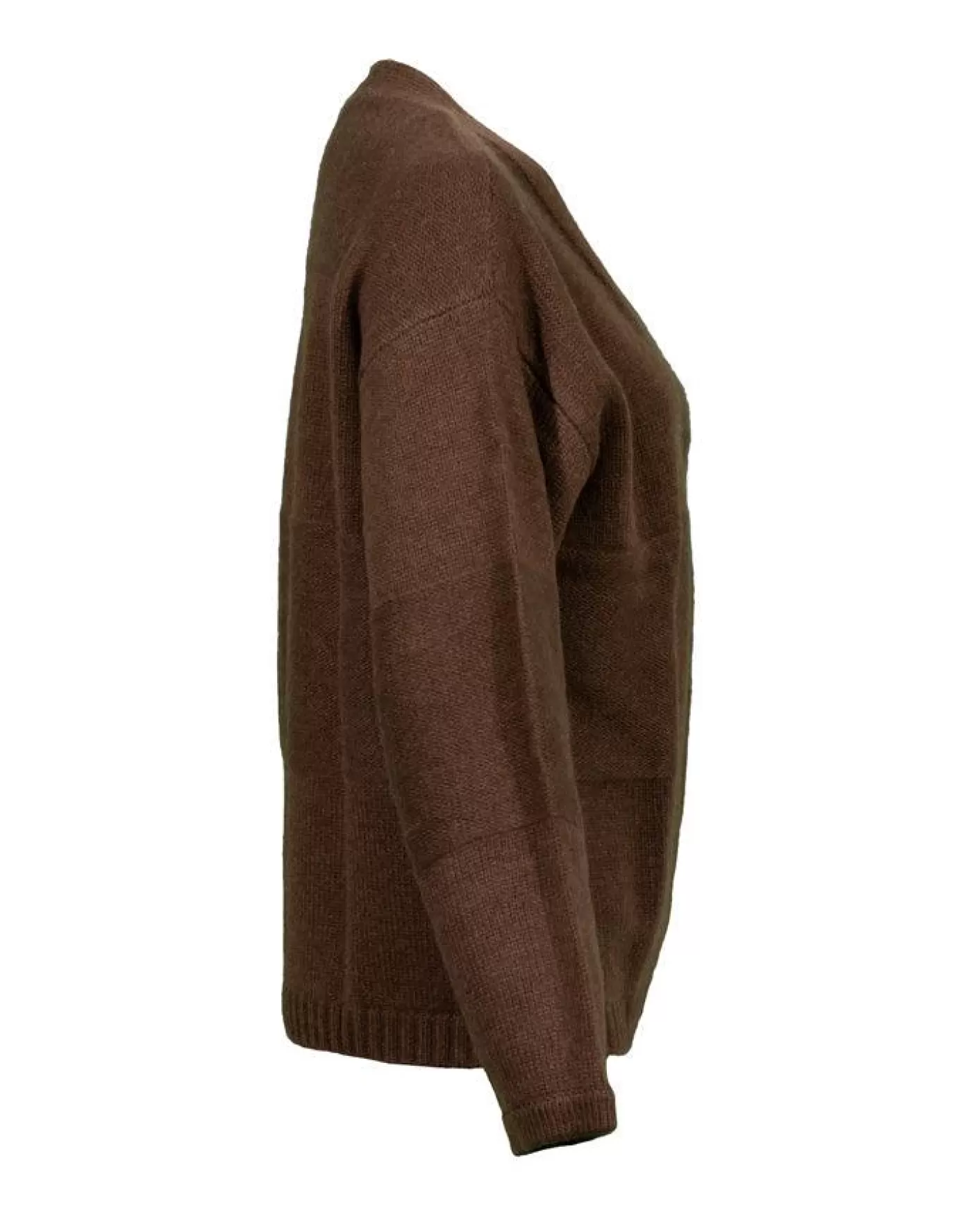 Repeat Open Cashmere Cardigan BROWN Store