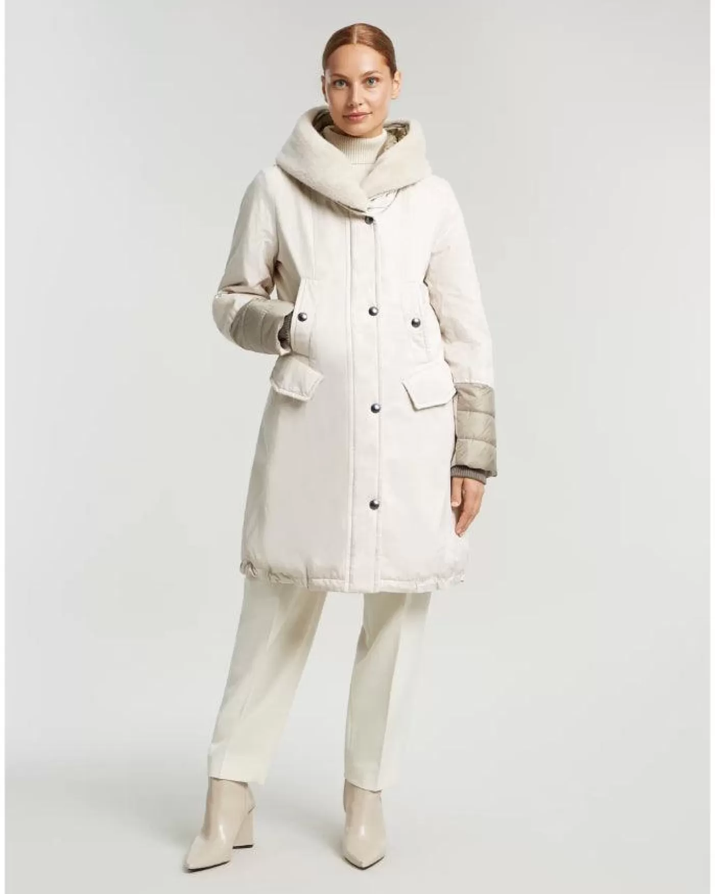 Creenstone Rhona Waxed Look Coat ICEGREY Fashion