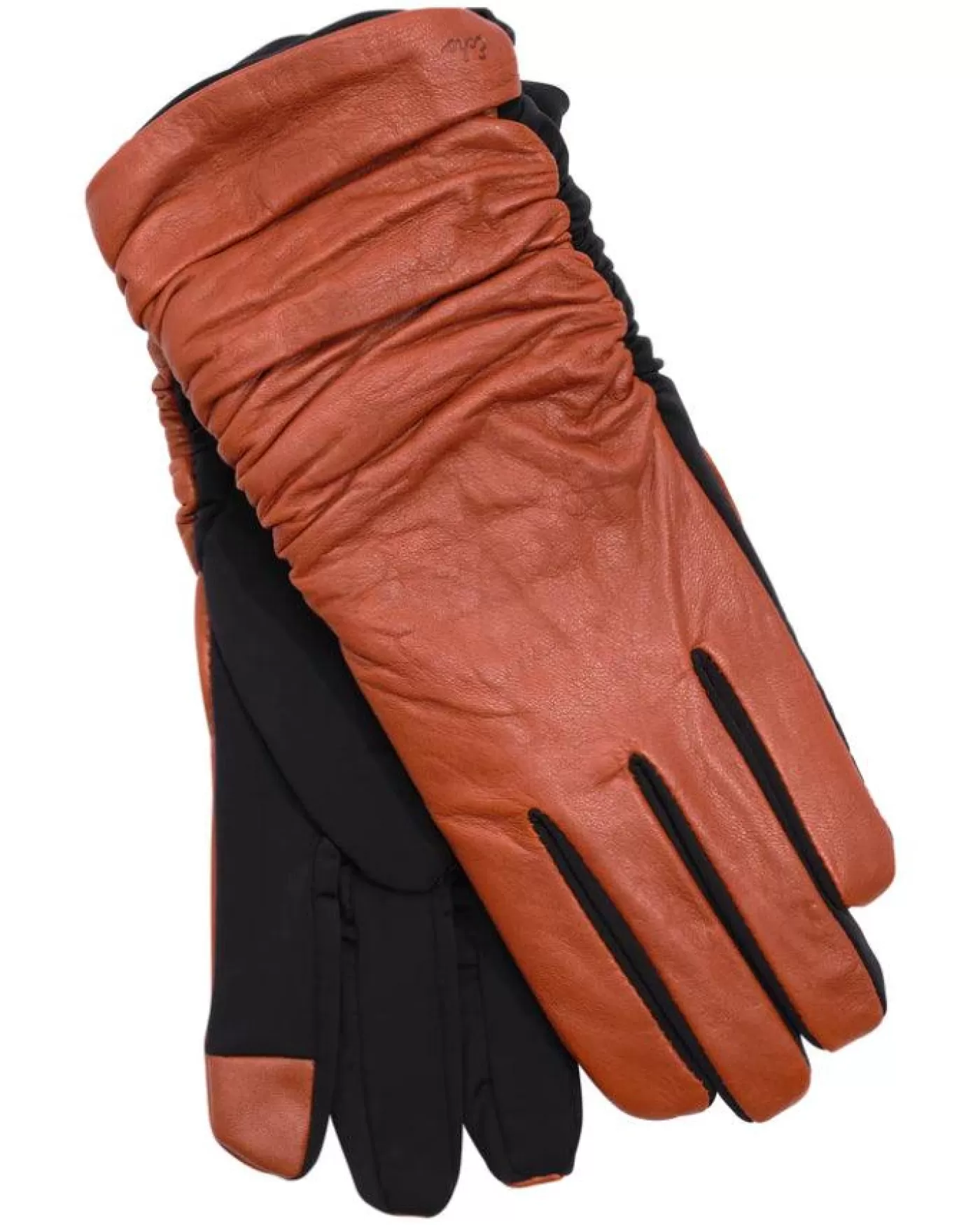 Echo Ruched Leather Glove Hot