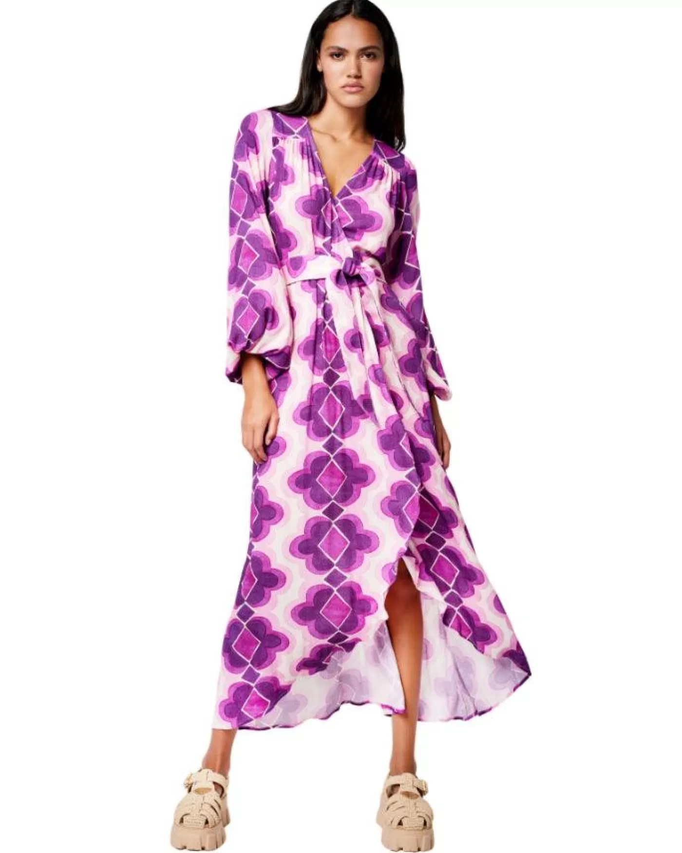 Smythe Graphic Hostess Dress VIOLETMEDALLION Discount