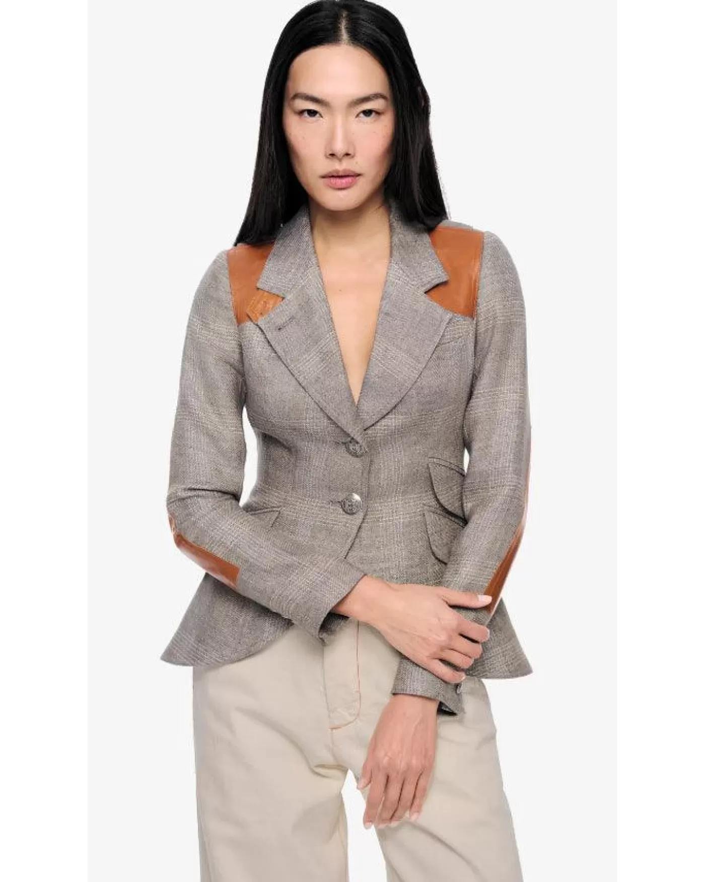 Smythe Hunting Blazer Grey Fashion