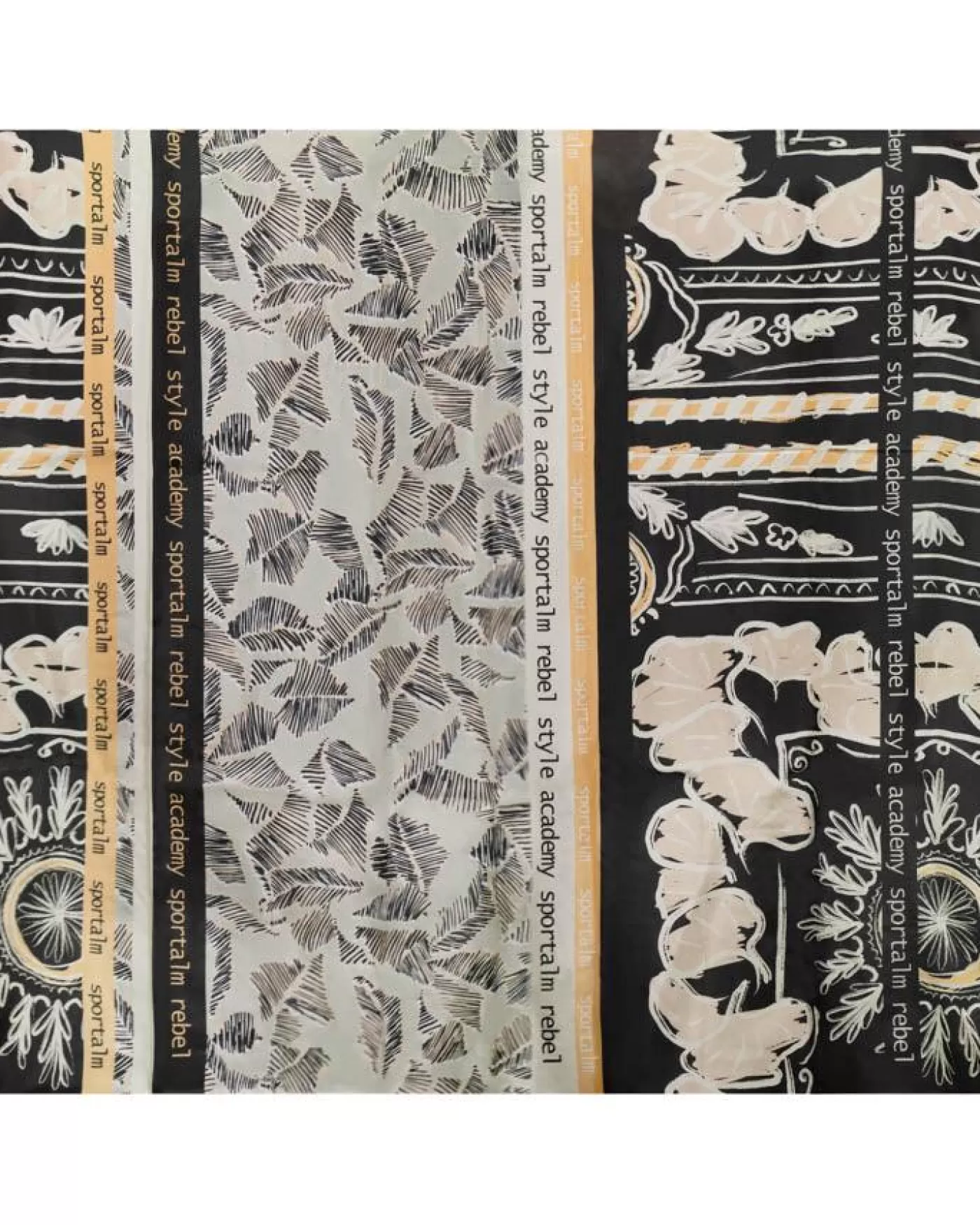 Sportalm Cosilia Silk Scarf BLACK Clearance