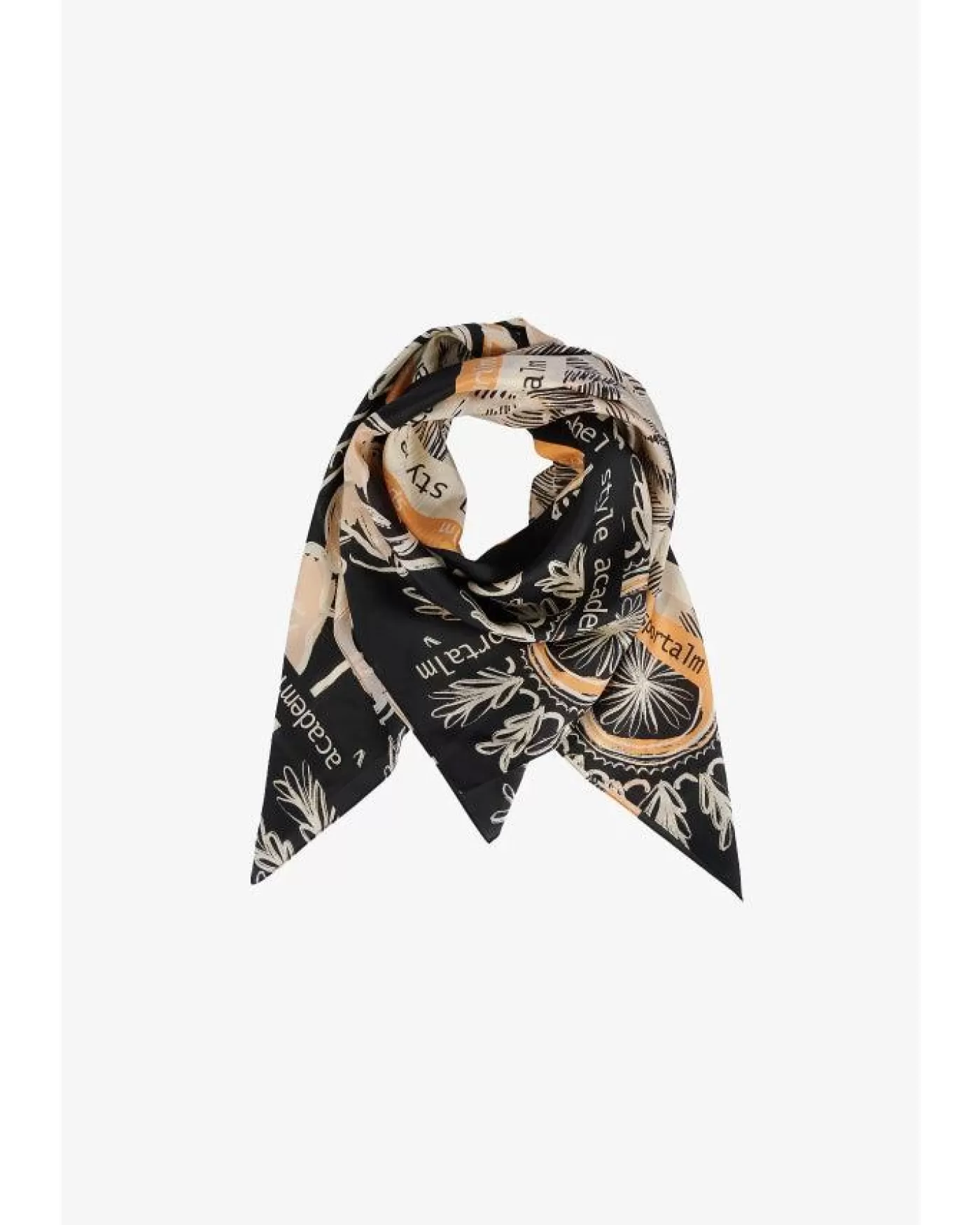 Sportalm Cosilia Silk Scarf BLACK Clearance