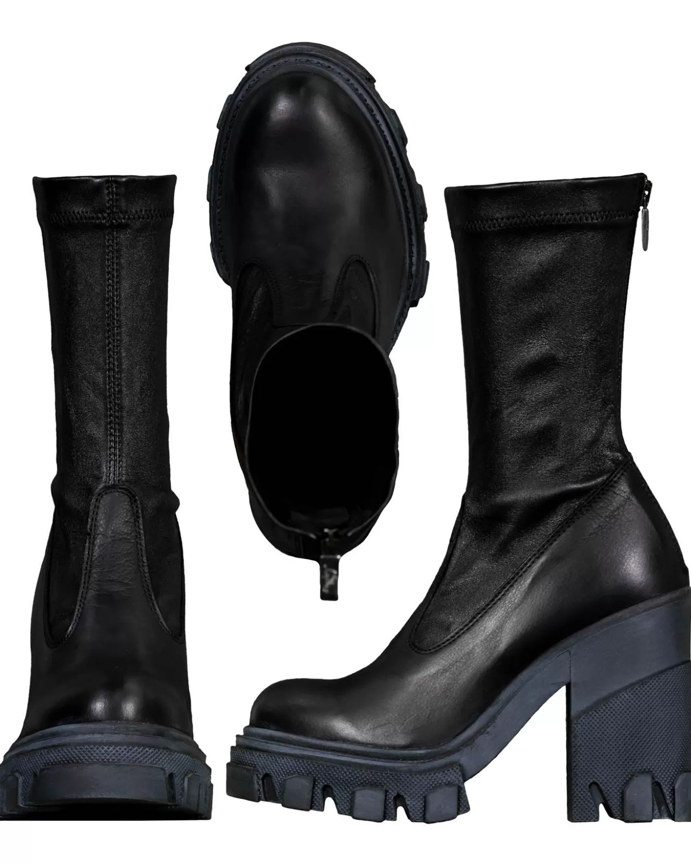 Lofina Stretch Leather Boot GASOLINENERO Online