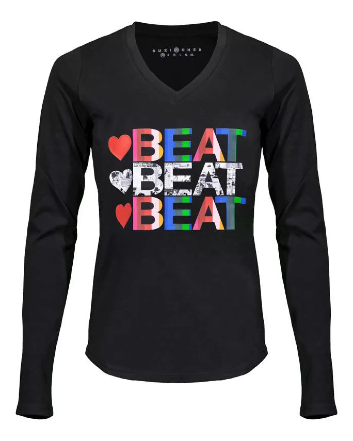 Suzi Roher Heartbeat Victoria Tee Black Store