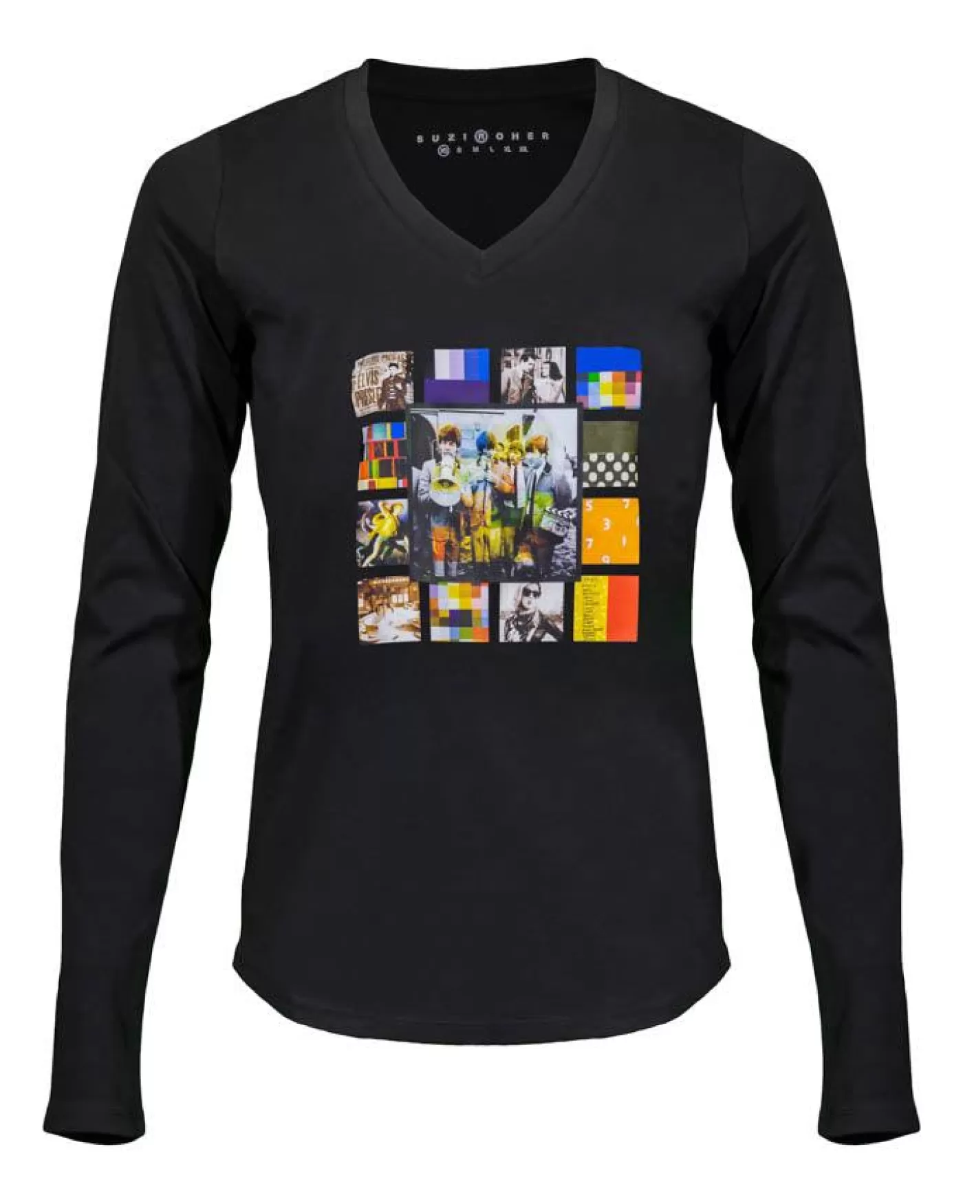 Suzi Roher Twist & Shout Victoria Tee Black Store