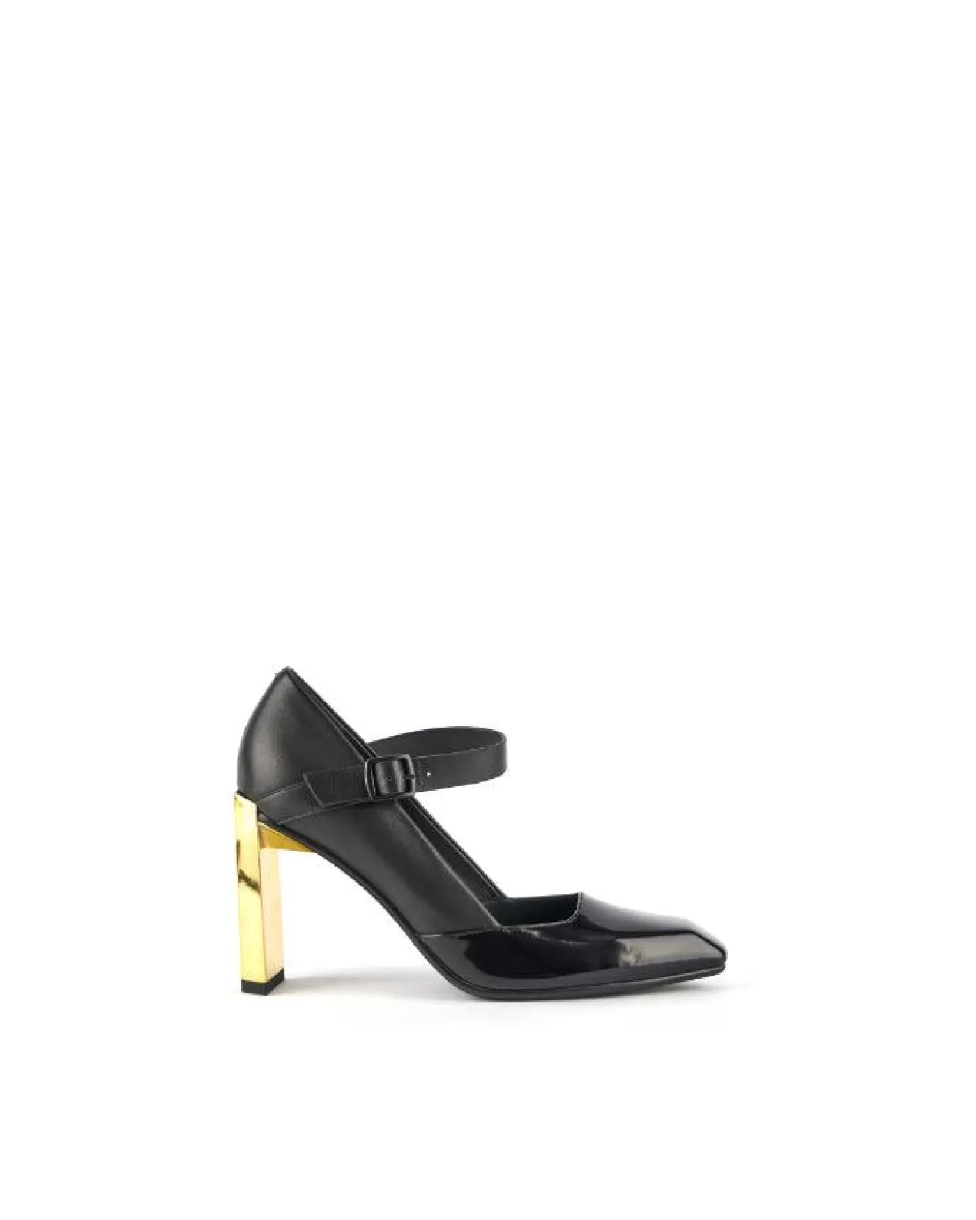 United Nude Tara MJ Hi Gold Heel Pump Black Fashion