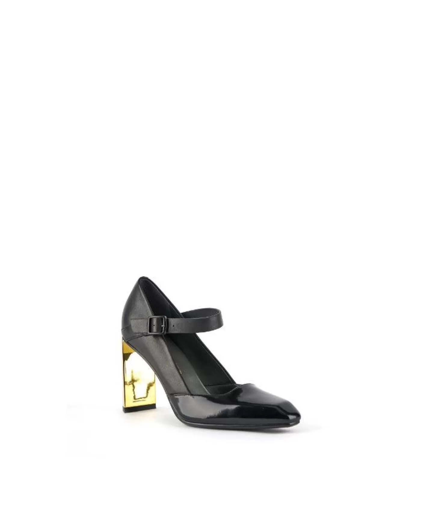 United Nude Tara MJ Hi Gold Heel Pump Black Fashion