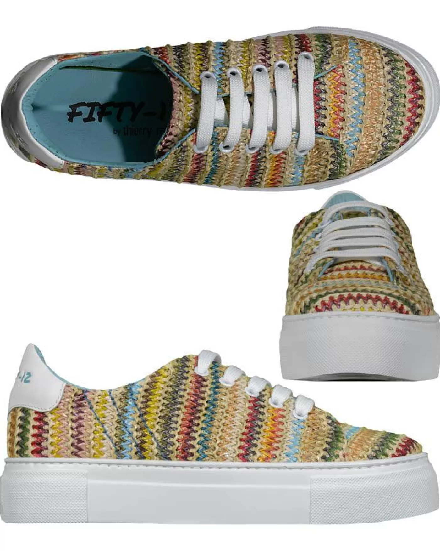 Thierry Rabotin Alessia Weave Texture Sneaker Multi Best Sale