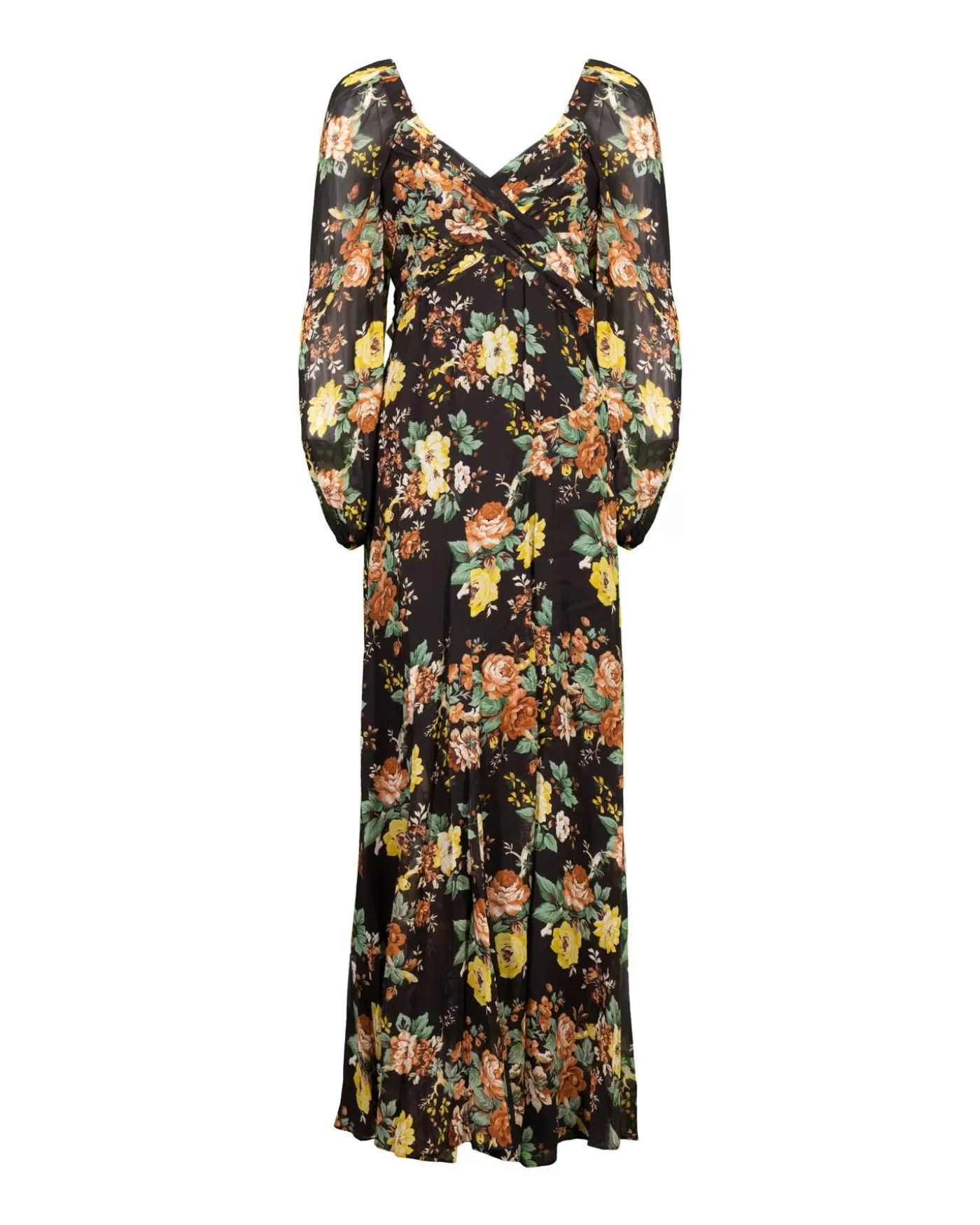 Veronica Beard Avani Floral Long Dress OXBLOODMULTI Fashion